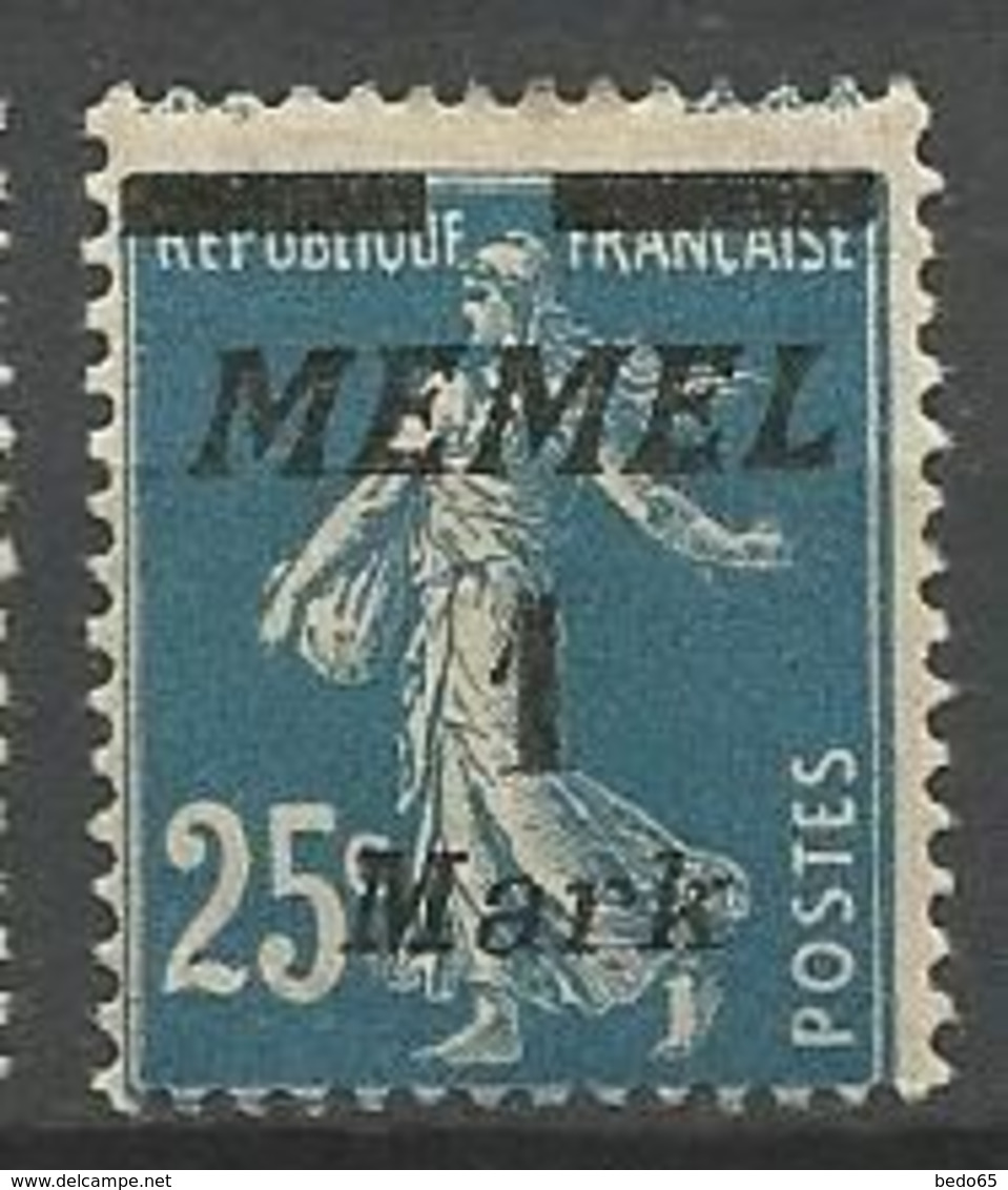 MEMEL N° 67  NEUF*   CHARNIERE  / MH - Unused Stamps