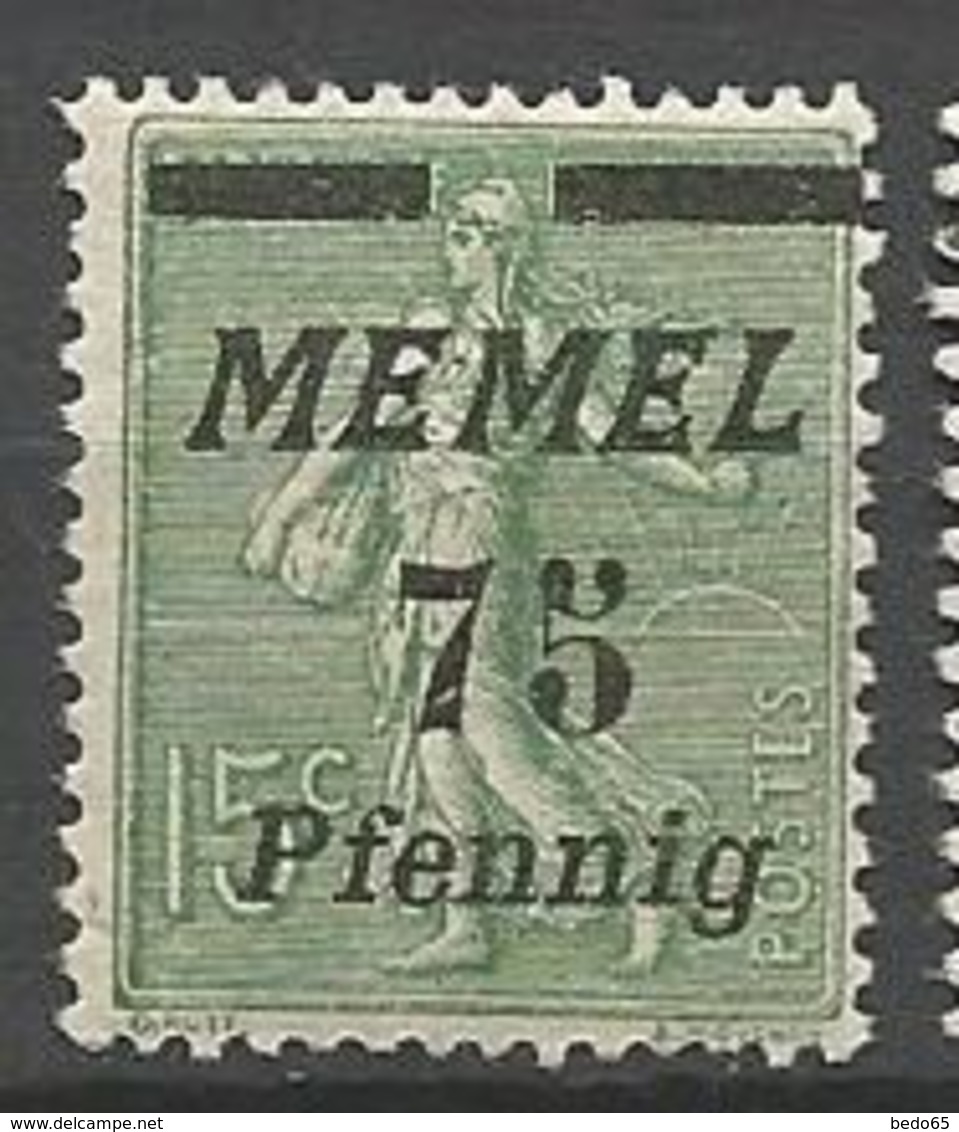 MEMEL N° 66  NEUF* TRACE DE  CHARNIERE  / MH - Ungebraucht