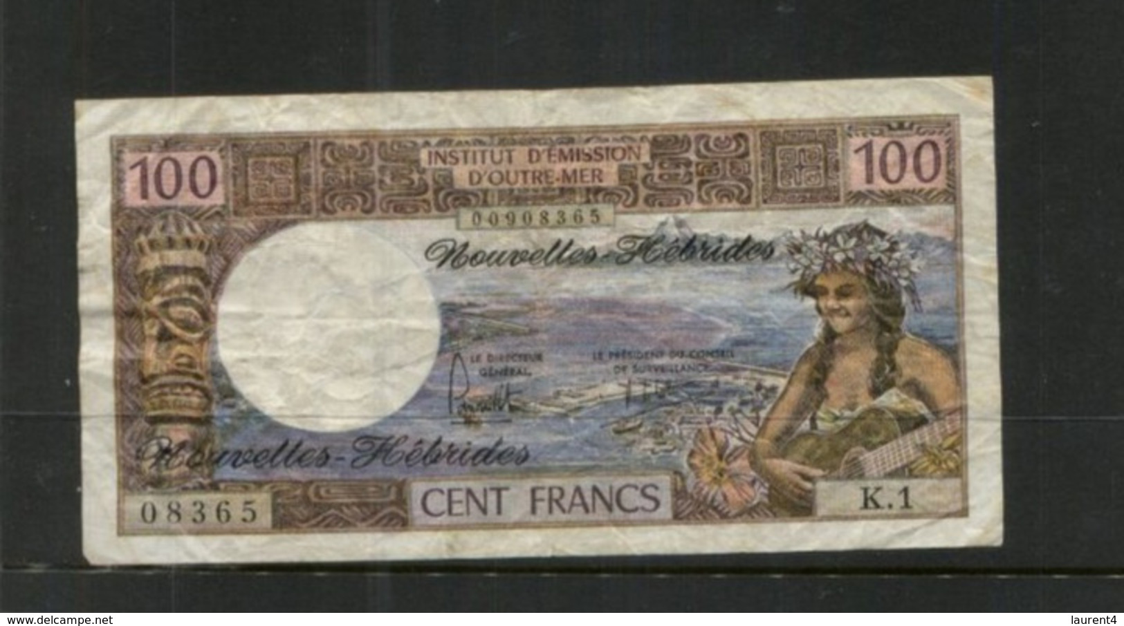 (special Under Stamps) 100 Francs - Banknote / Billet 100 F From Nouvelles Hébrides (08365 K 1) See Front And Back - Autres - Océanie