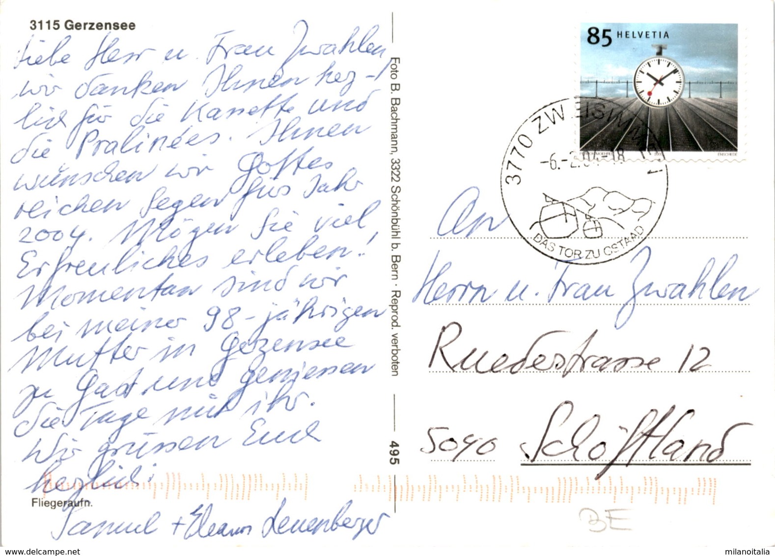 Gerzensee - Fliegeraufnahme (495) * 6. 2. 2004 - Gerzensee
