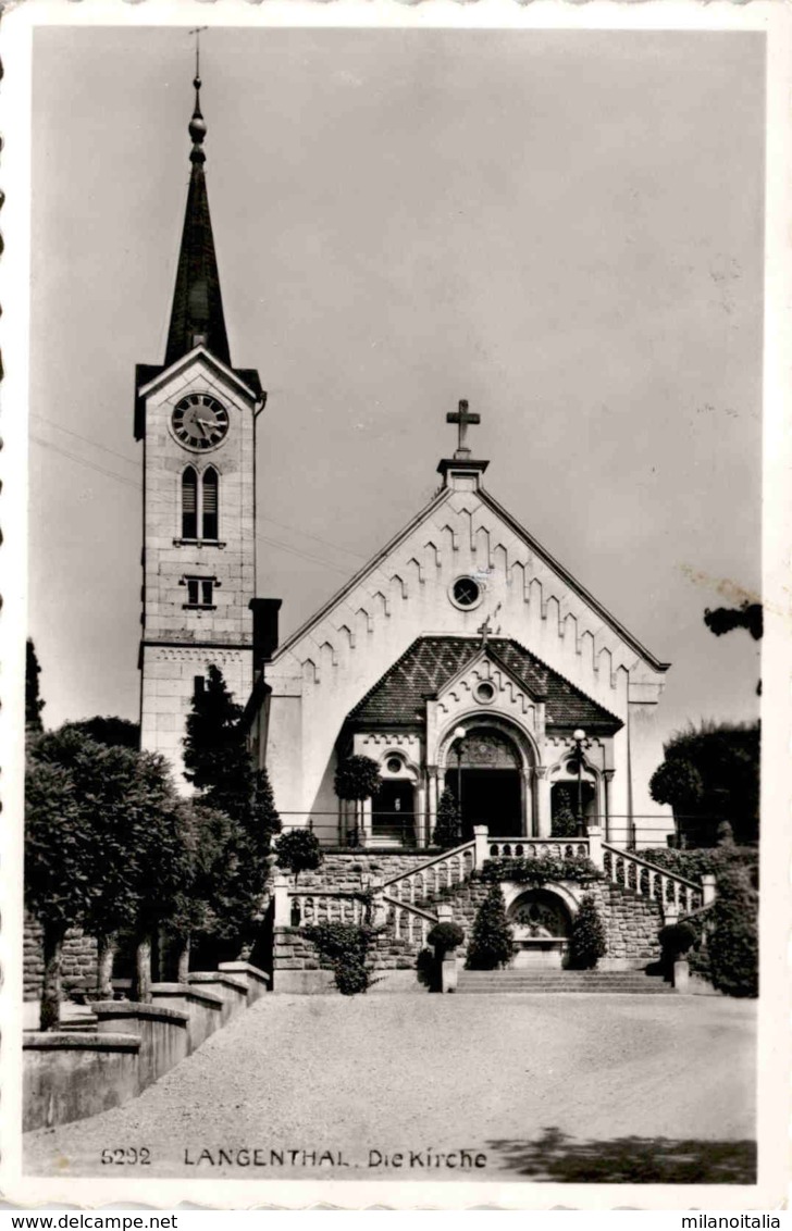 Langenthal - Die Kirche (5292) * 17. 5. 1953 - Langenthal