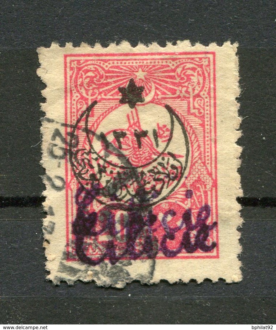 !!! CILICIE, N°41 SURCHARGE DOUBLE OBLITERE. RR - Used Stamps