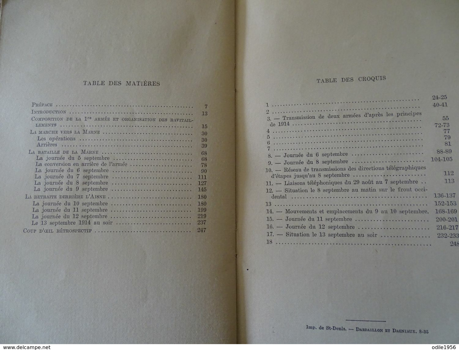 Les Opérations Et Les Arrières De La 1re Armée Allemande Marne 1914 - 1914-18