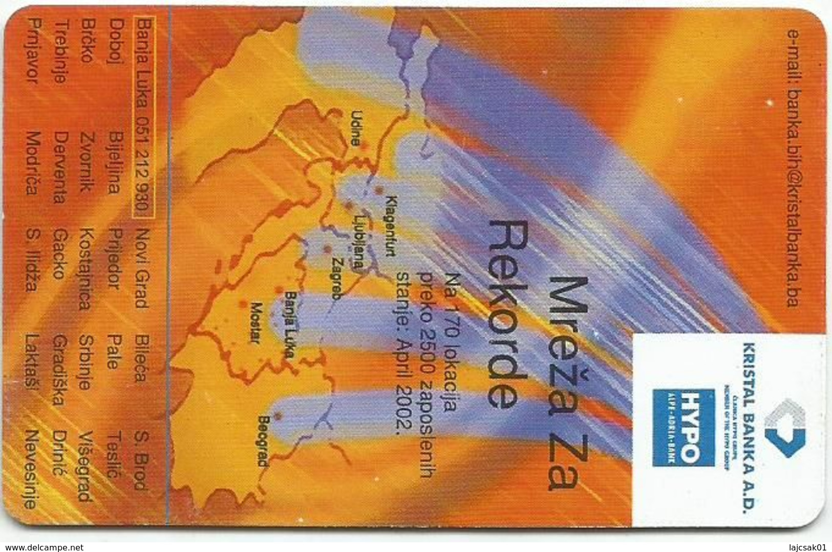 Bosnia (Serb Republic)  2003. Chip Card 150 UNITS HYPO - Bosnie