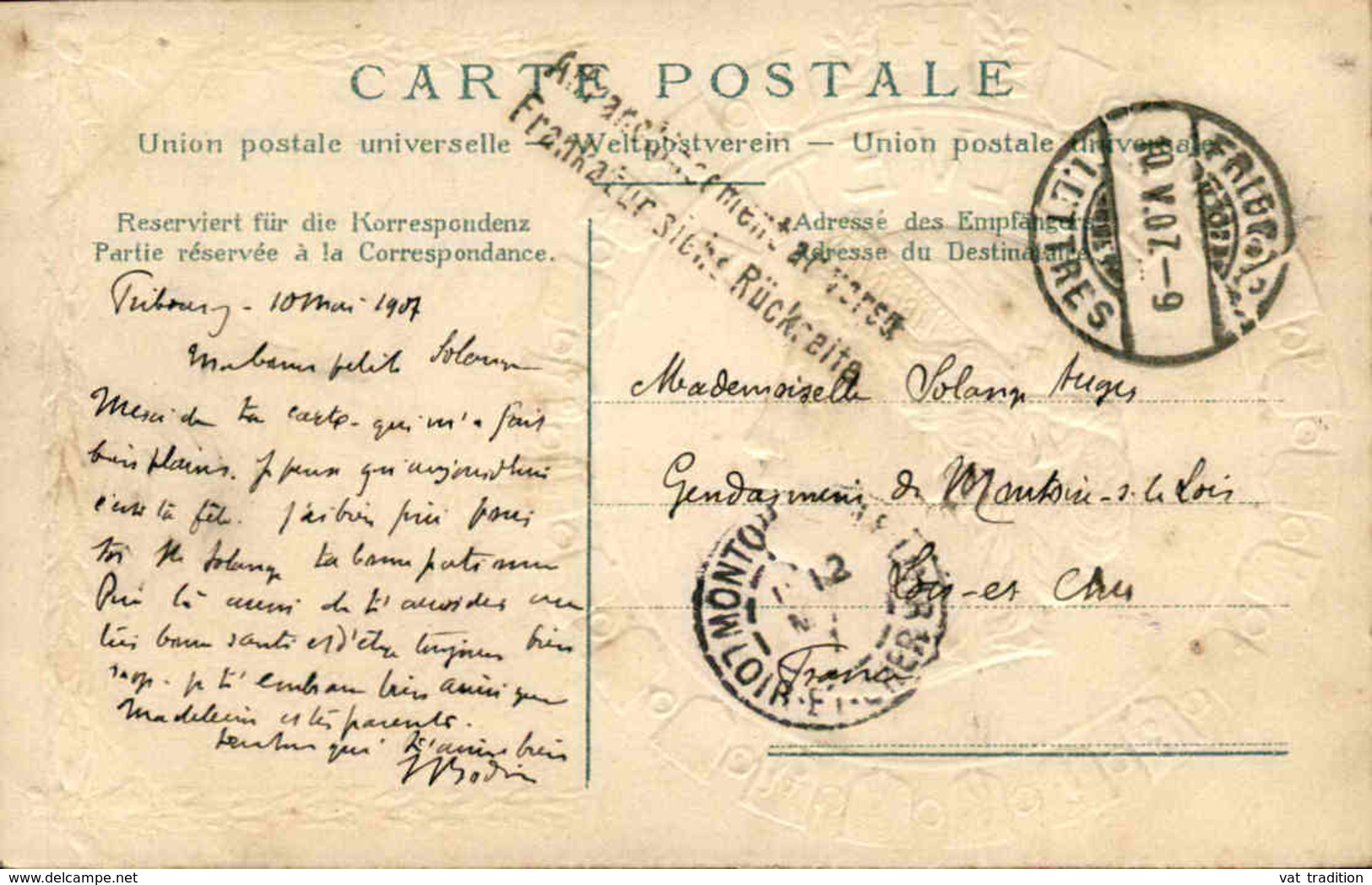 SUISSE - Carte Postale - Représentation Du Franc Suisse - L 66180 - Sent