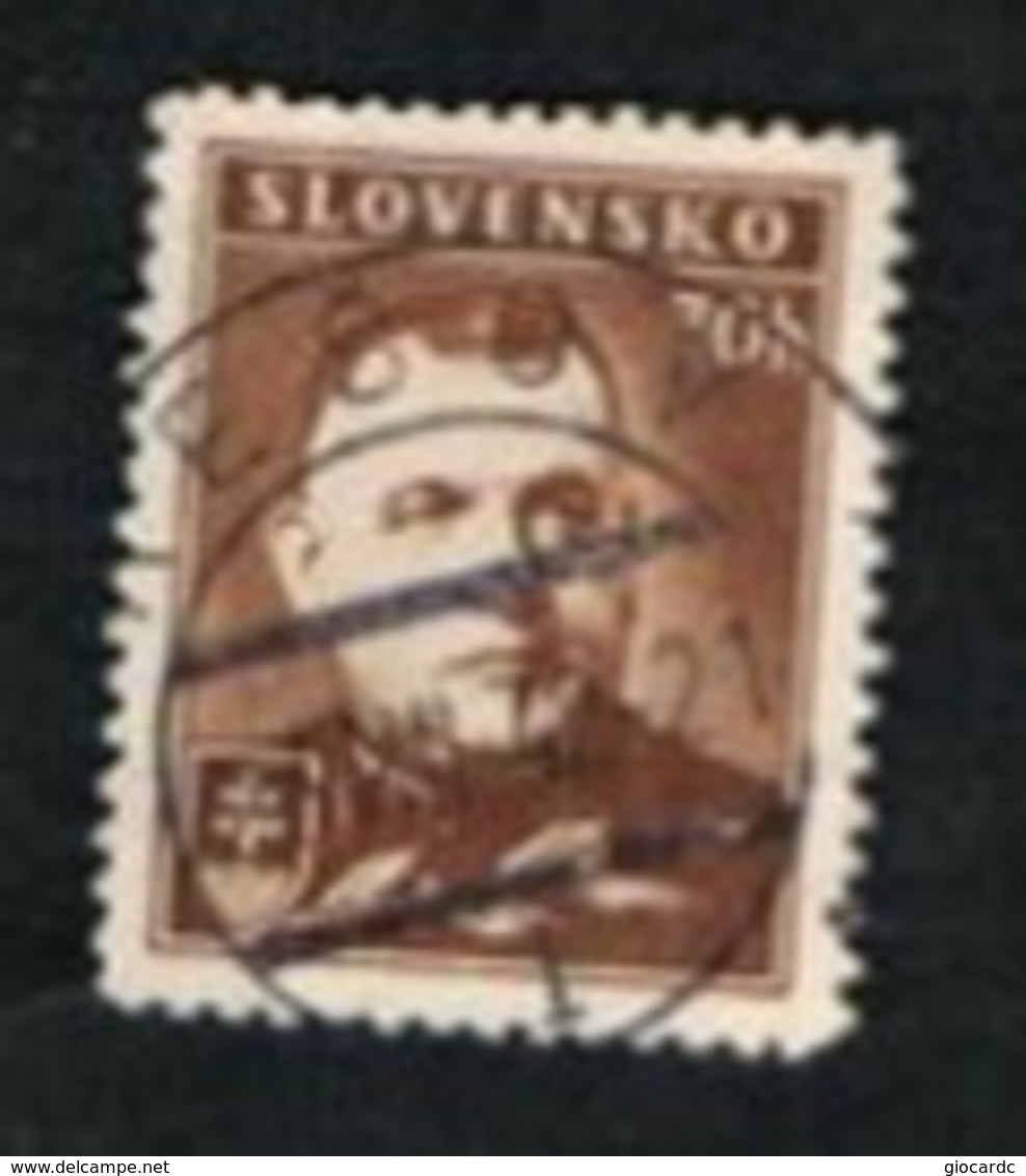 SLOVACCHIA (SLOVAKIA)  -  SG 46  -  1942 MGR TISO 70   -   USED - Gebraucht