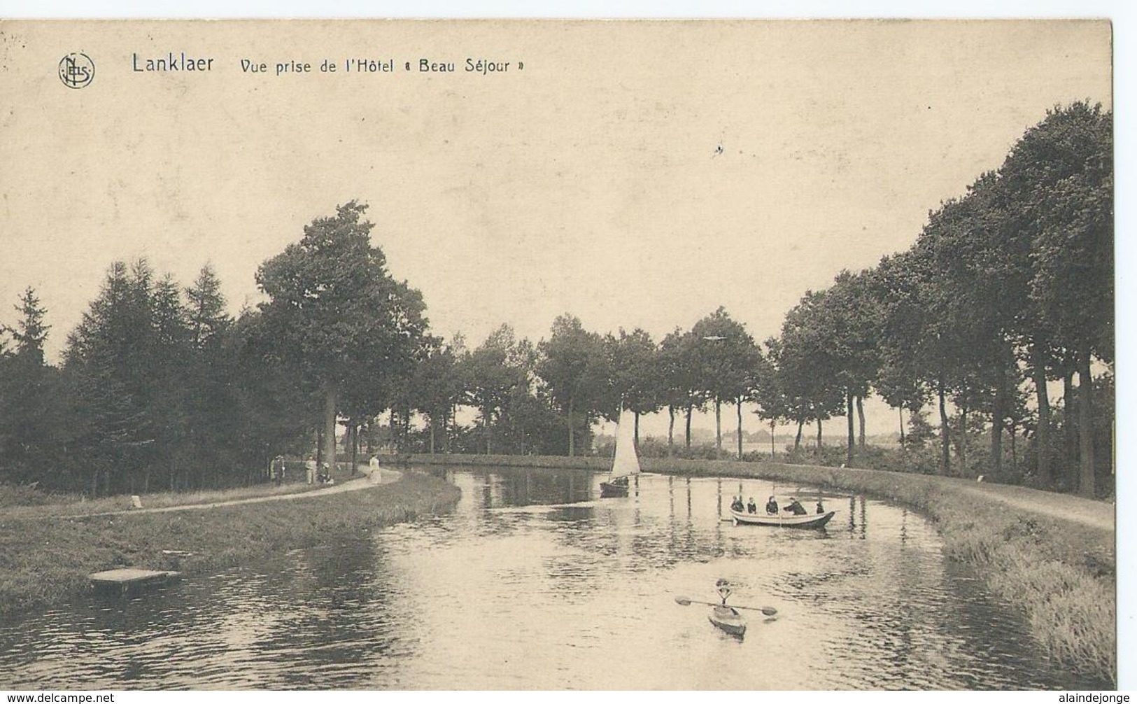 Lanklaar - Lanklaer - Vue Prise De L'Hôtel "Beau Séjour" - Collection Hôtel Beau Séjour - 1923 - Dilsen-Stokkem