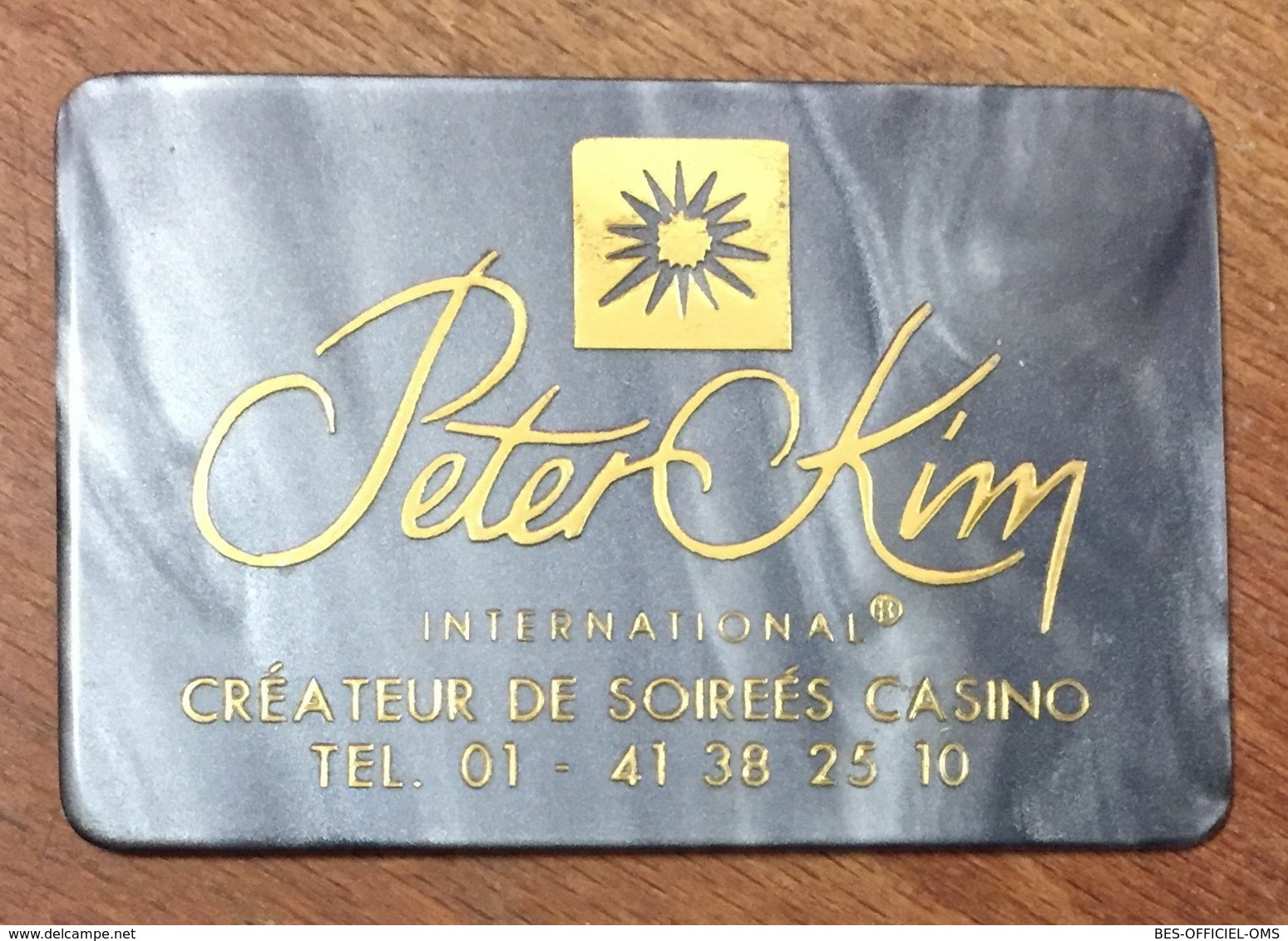 PETER KIM SOIRÉES CASINO PLAQUE DE 50.000 JETON CHIP TOKENS COINS GAMING MONNAIE MEDAILLE MEDALS - Casino