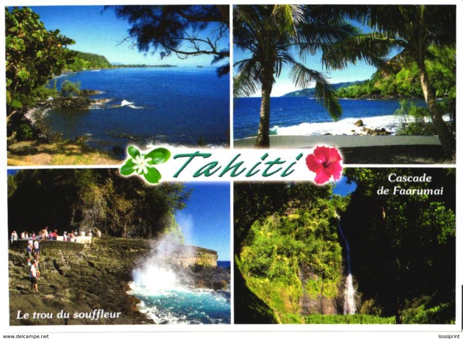 Tahiti Island East Coast Views, Waterfall - Tahiti