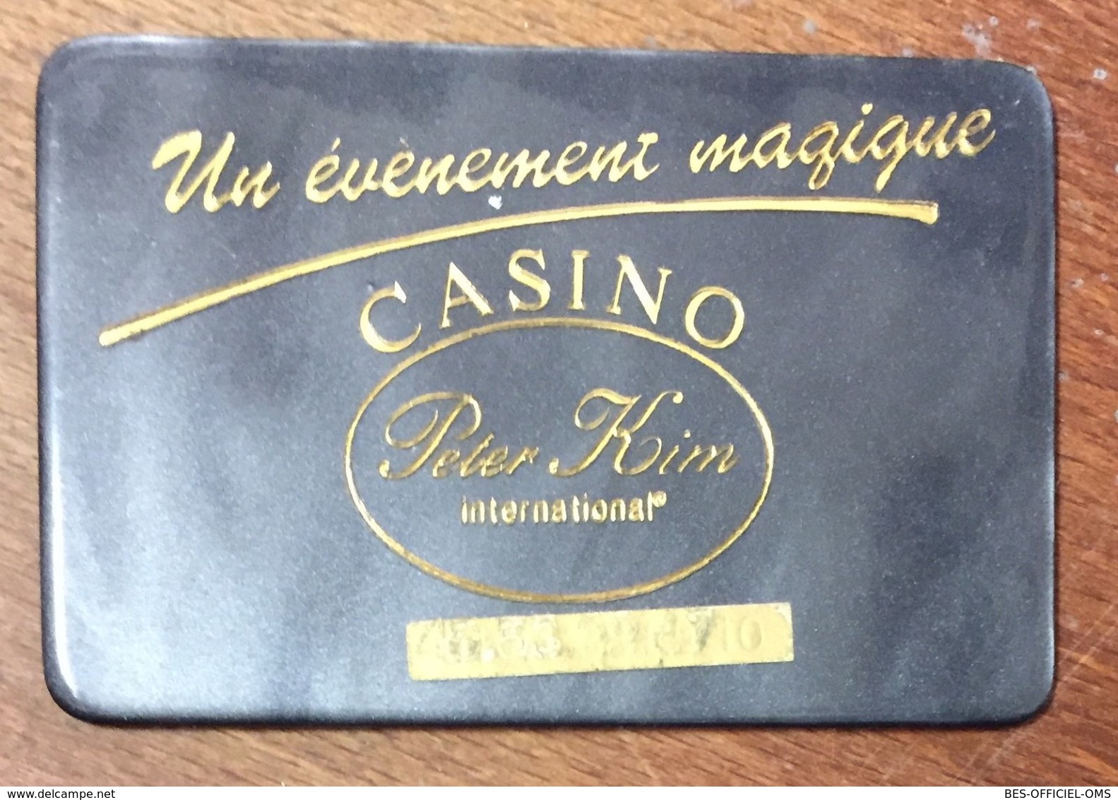 PETER KIM UN ÉVÉNEMENT MAGIQUE CASINO 1 PLAQUE DE 50.000 JETON CHIP TOKENS COINS GAMING - Casino