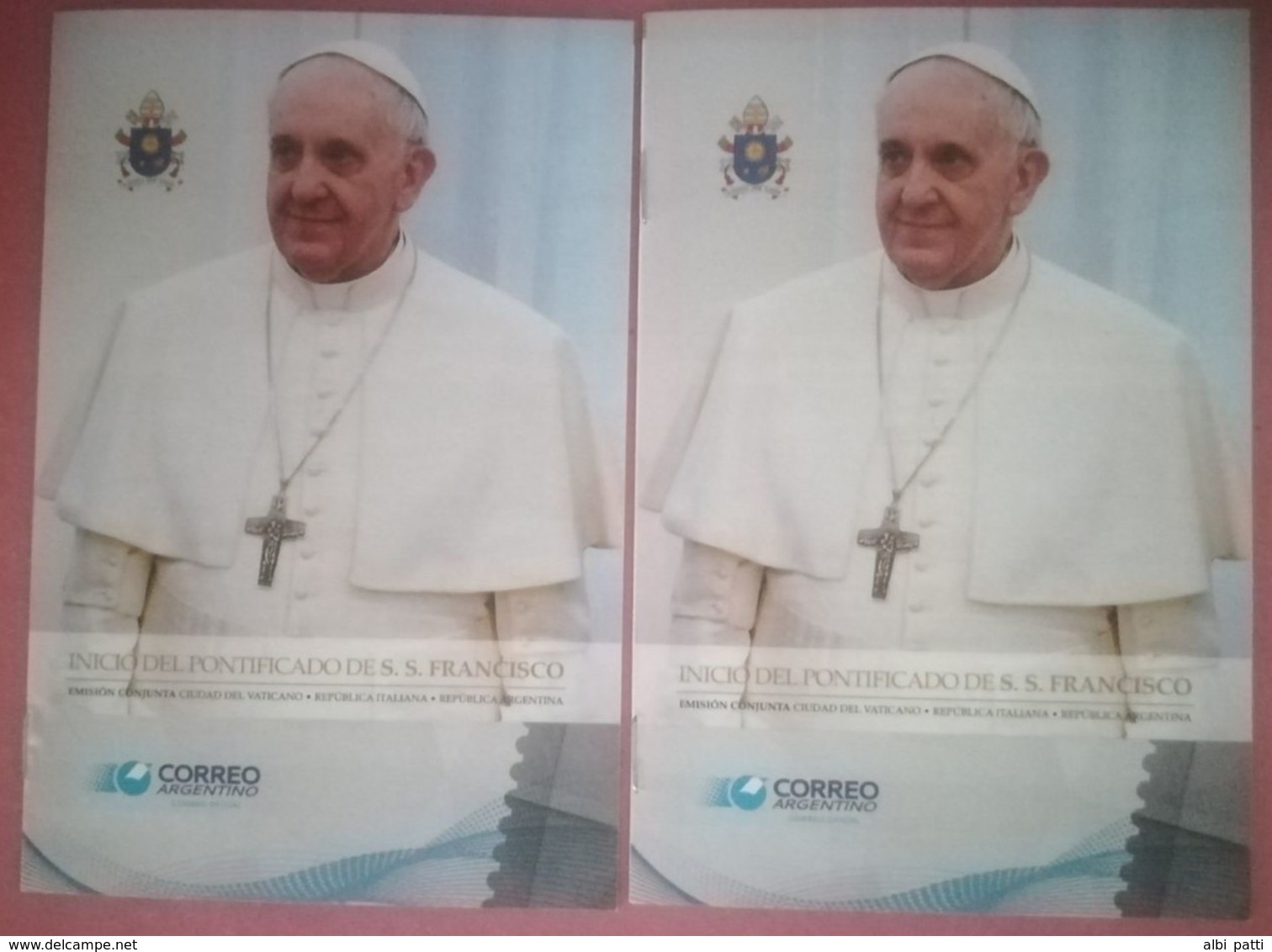 ARGENTINA - N° 2 BOOKLET / FOLDER NEW AND FDC - INICIO DEL PONTIFICADO DE S.S. FRANCISCO - JOINT ISSUE - Booklets