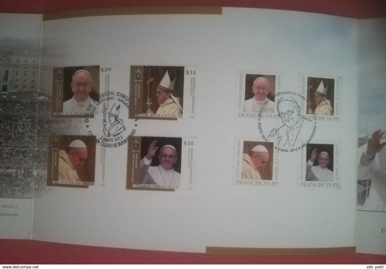 ARGENTINA - BOOKLET / FOLDER - INICIO DEL PONTIFICADO DE S.S. FRANCISCO - JOINT ISSUE ARGENTINA, ITALIA, VATICANO - Booklets