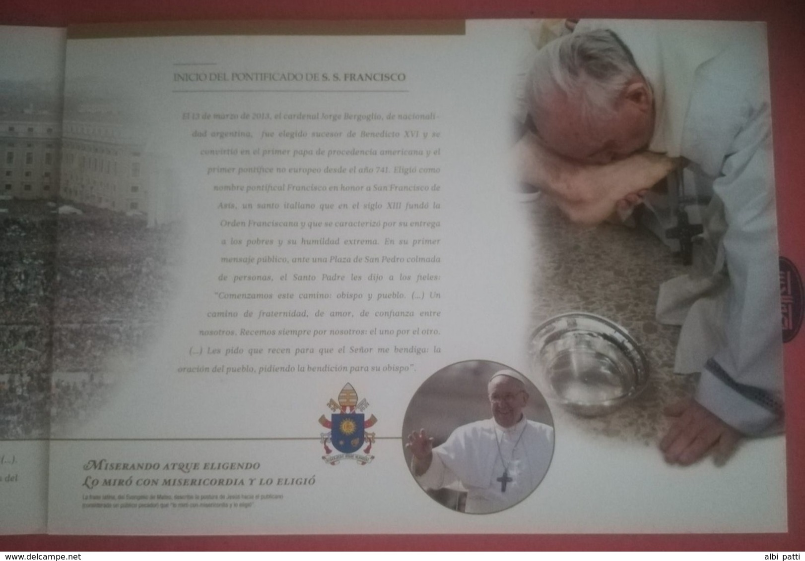 ARGENTINA - BOOKLET / FOLDER - INICIO DEL PONTIFICADO DE S.S. FRANCISCO - JOINT ISSUE ARGENTINA, ITALIA, VATICANO - Booklets