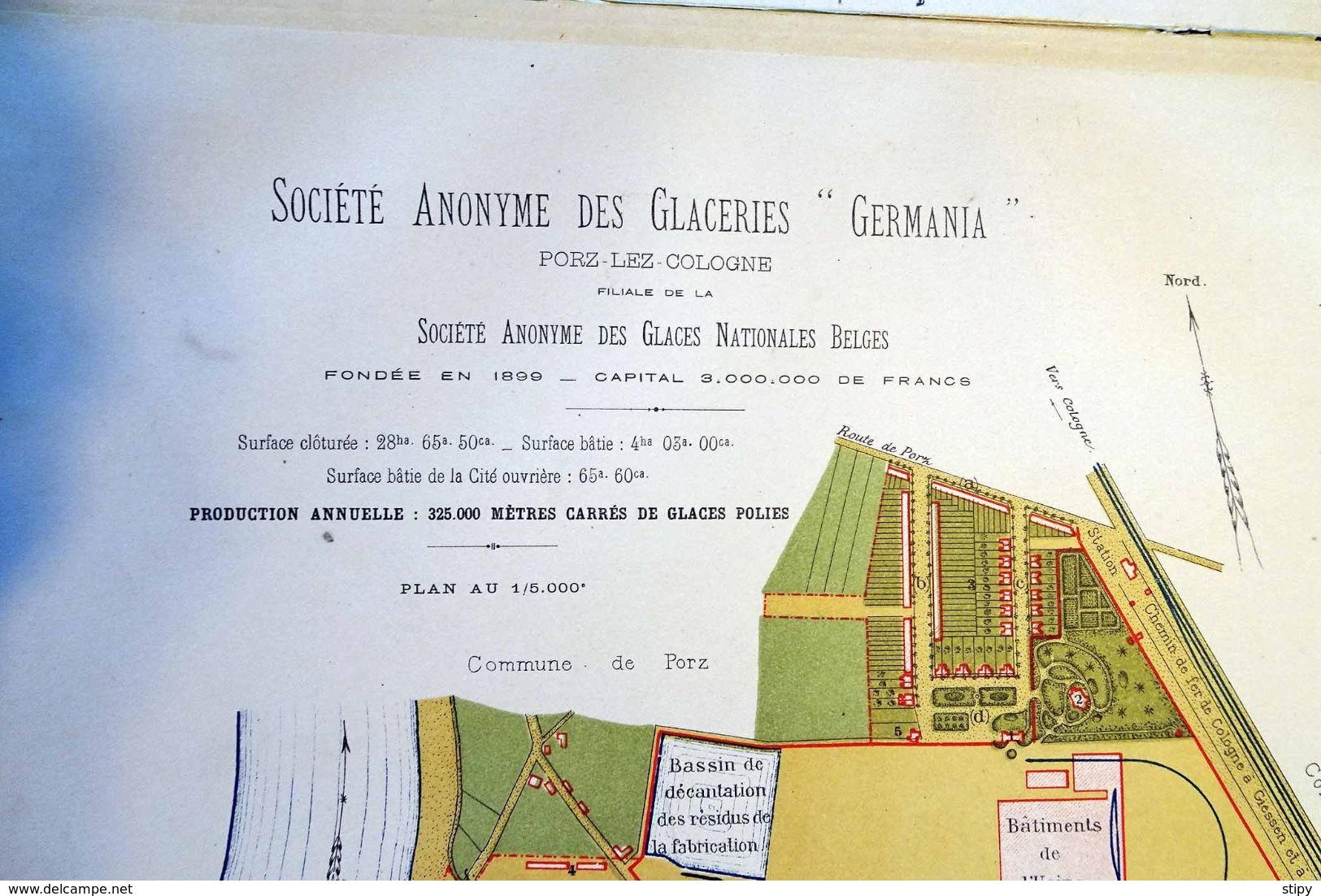 Auvelais – Porz-Cologne; Glaces nationales belges et glaceries Germania, 1905, 32 pages. Ouvrage très rare. ATTENTION,