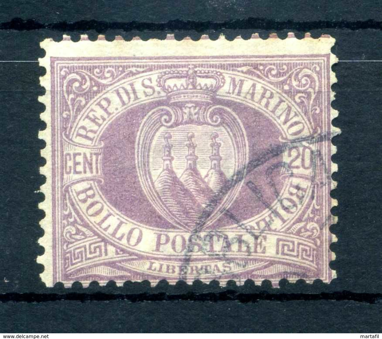 1894-99 SAN MARINO N.29 USATO - Gebruikt