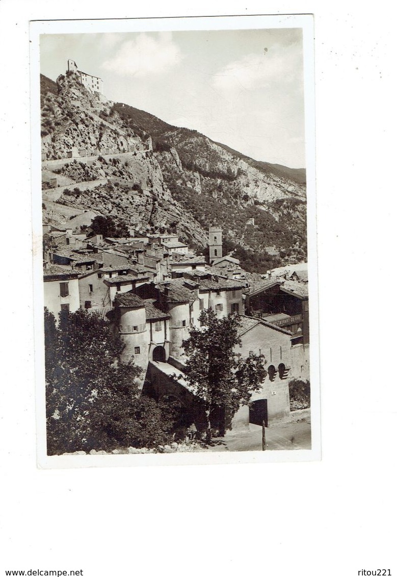 Cpm - 04 - ENTREVAUX - Porte Et Fort Vauban - Edit Léon Victor N°8 - Restaurant Du Var - Sonstige & Ohne Zuordnung