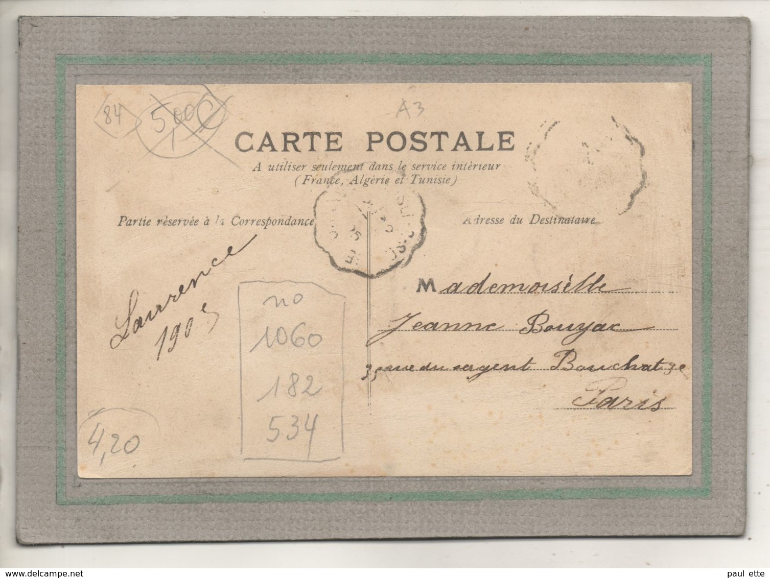 CPA - (84) MORMOIRON - Aspect De L'avenue De Bedoin En 1905 - Mormoiron