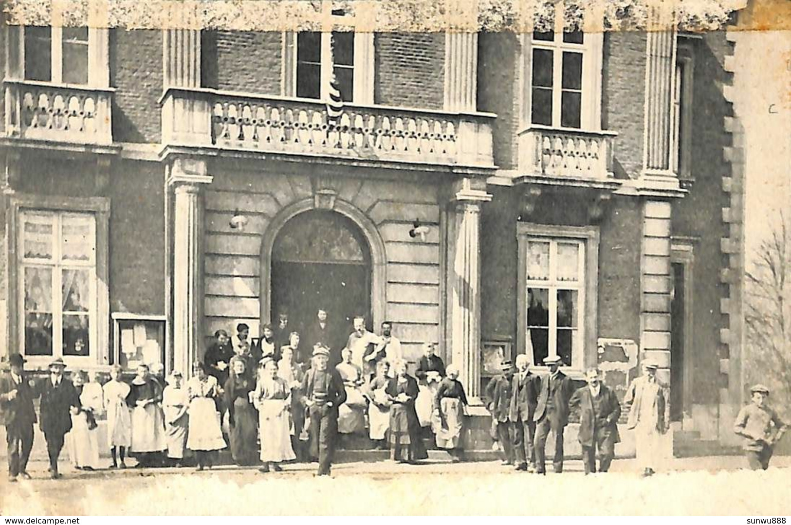 Roclenge S/ Geer - Groupe Devant Maison Communale ? (rare Mais Bords Abimés) - Geer