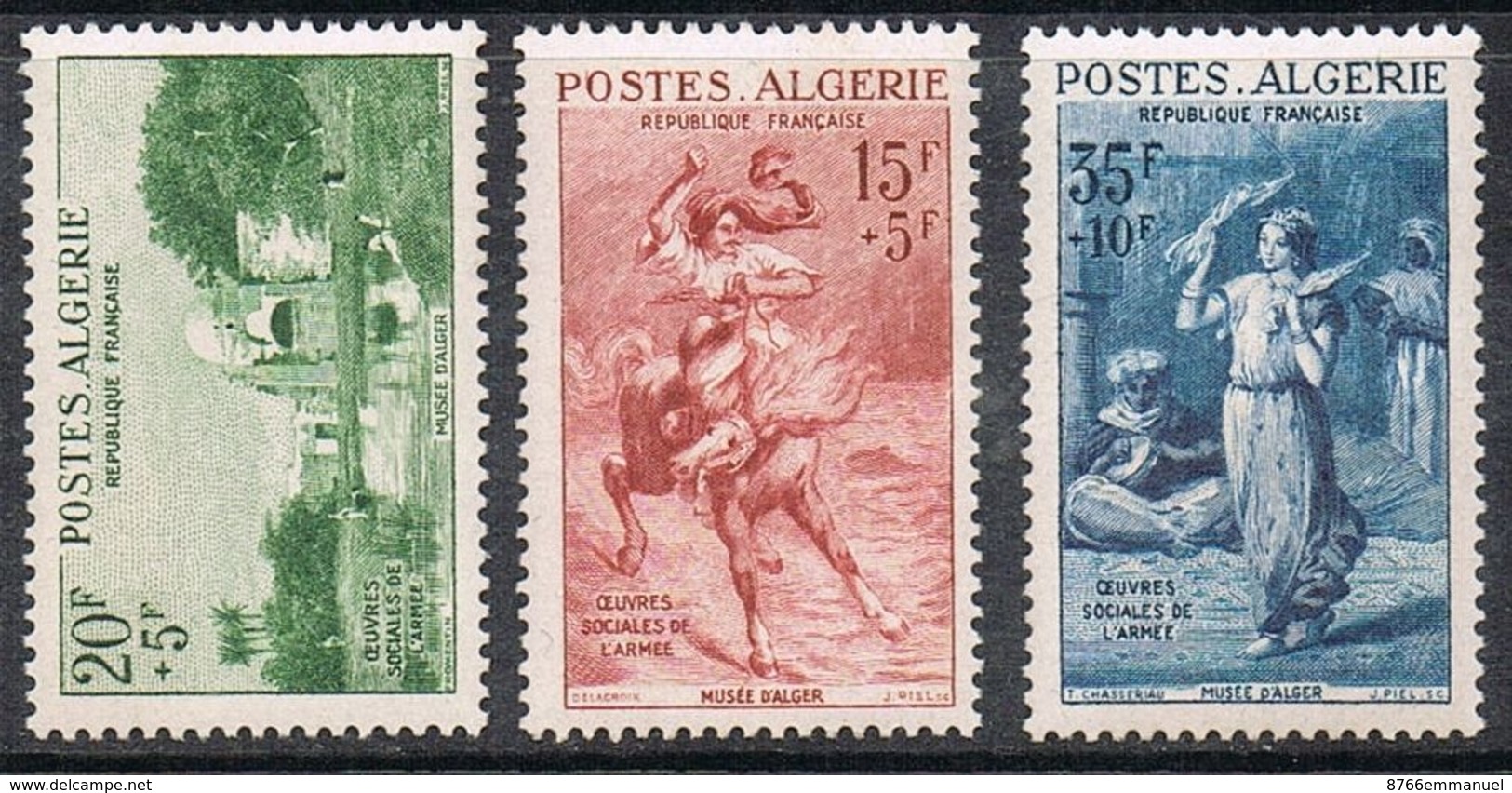 ALGERIE N°346 A 348 N** - Nuevos