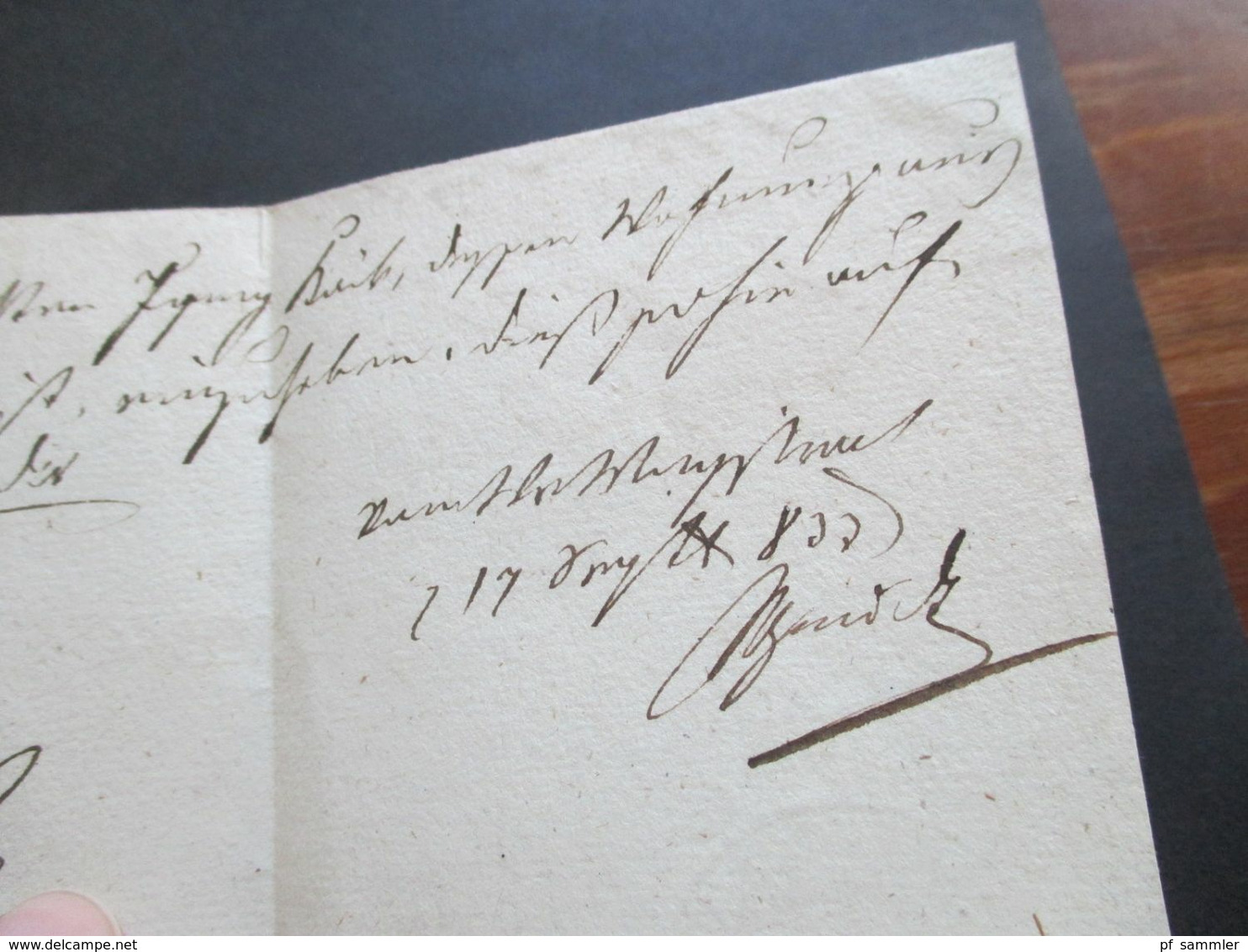 Österreich 11.9.1833 Dienstbrief mit vielen Stempeln und Vermerken u.a. Ra 1 Wien : Tax und oval Stp. Schw...