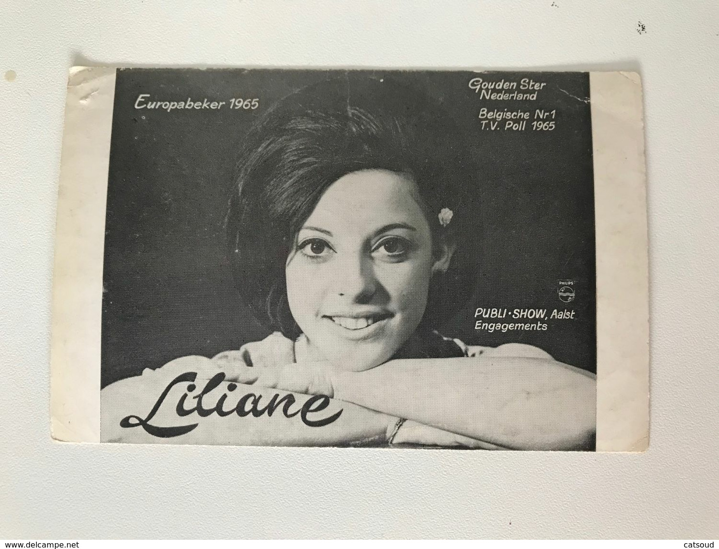 Ancienne Photographie Europabeker 1965 LILIANE Publi-Show Aalst Engagements - Altri & Non Classificati