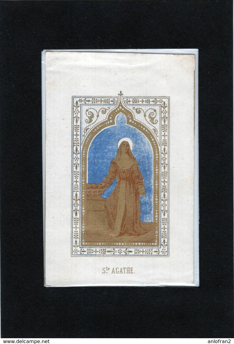 IMAGE PIEUSE / HOLY CARD / SAINTE AGATHE  (15) - Images Religieuses