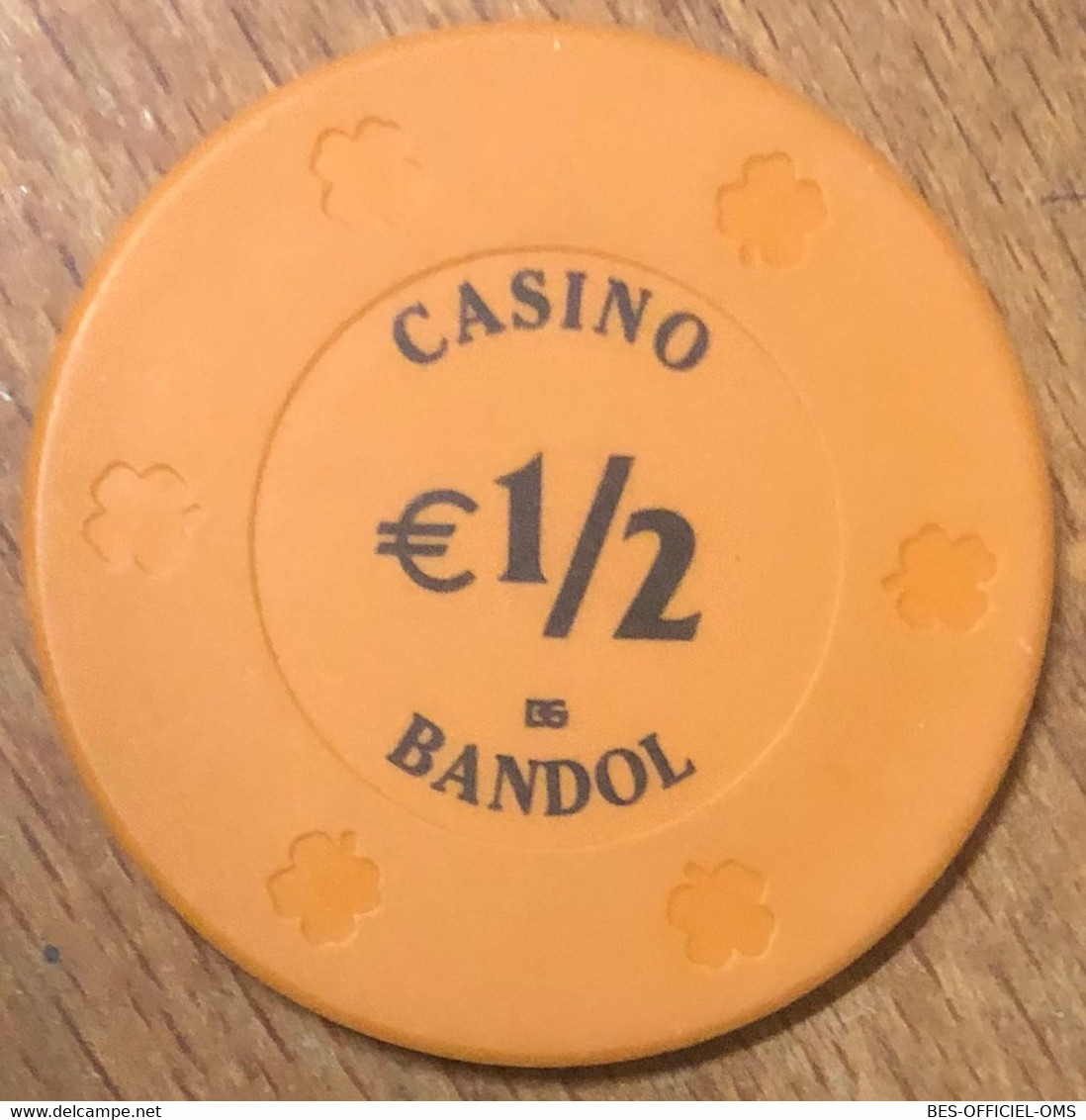 83 BANDOL CASINO JETON DE 1/2 EURO CHIPS TOKENS COINS GAMING - Casino