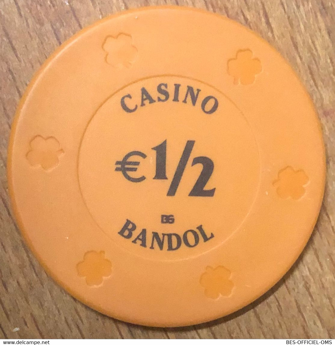 83 BANDOL CASINO JETON DE 1/2 EURO CHIPS TOKENS COINS GAMING - Casino