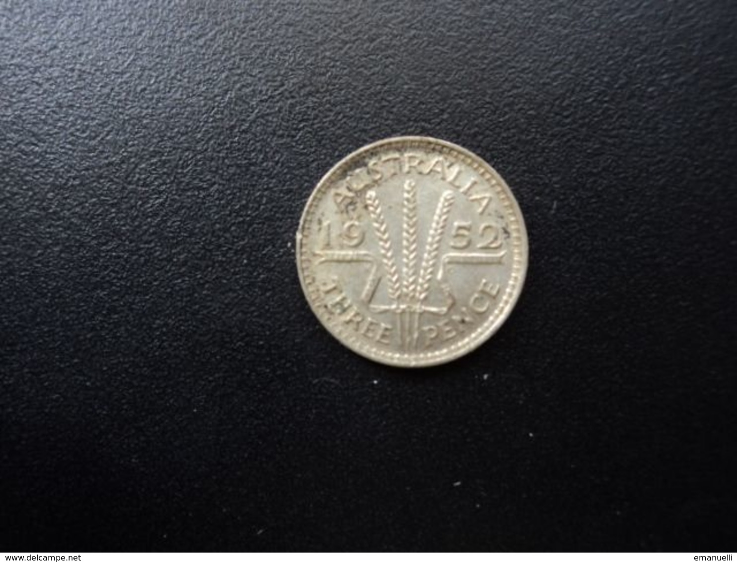 AUSTRALIE : 3 PENCE  1952 (m)        KM 44 *          SUP - Threepence