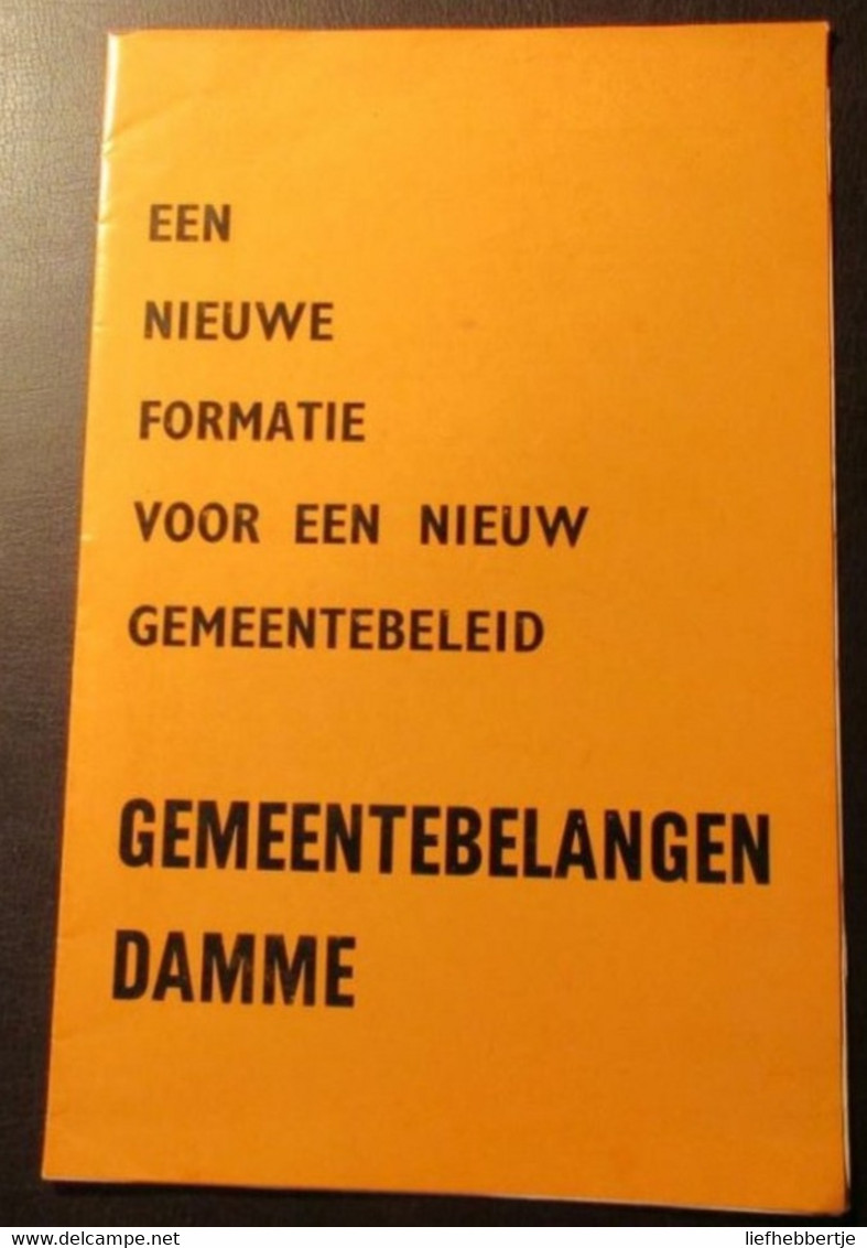 Damme - Verkiezingspropaganda Gemeentebelangen - History