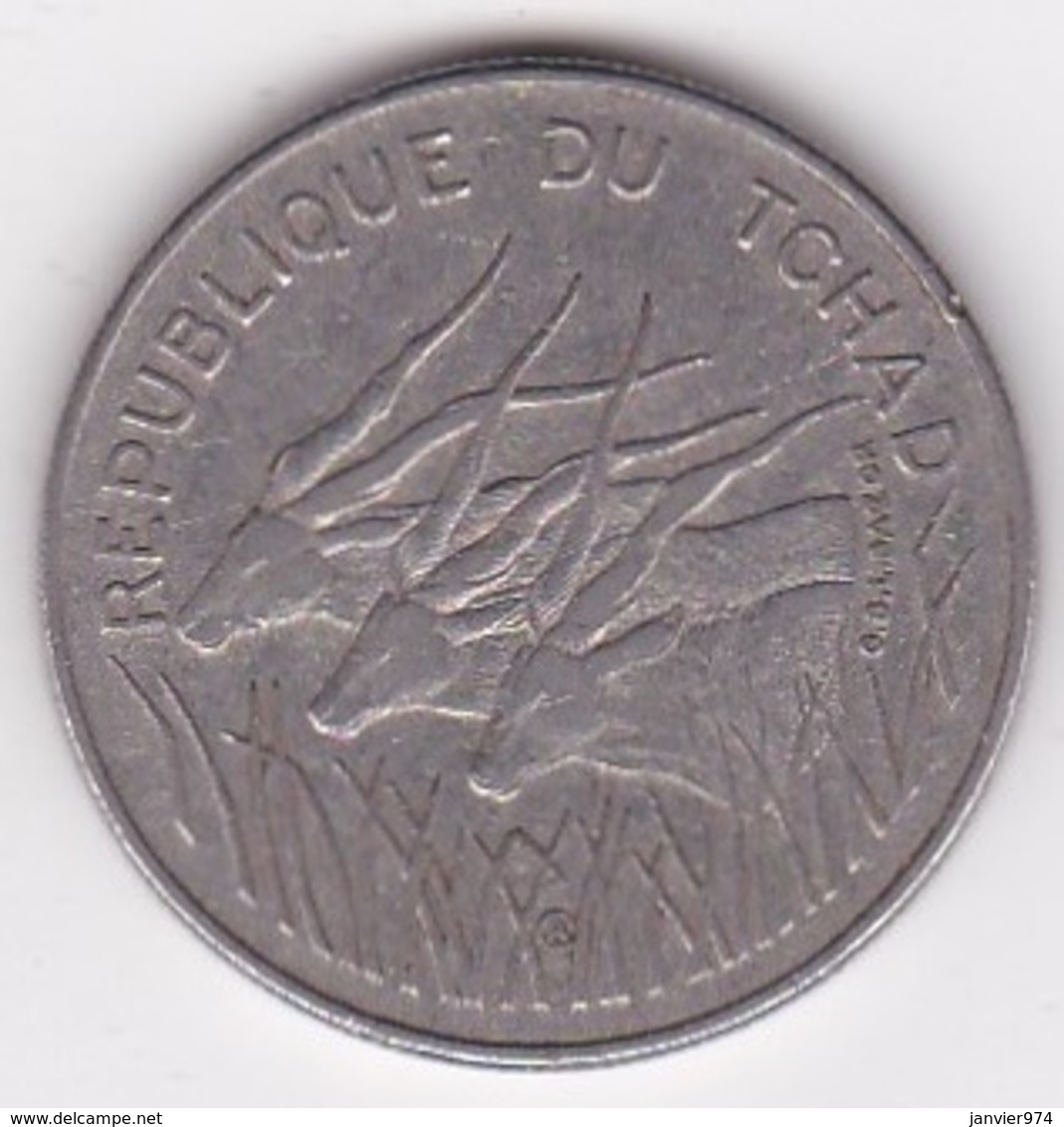 République Du Tchad 100 Francs 1975, Cupro Nickel , KM# 3 - Chad