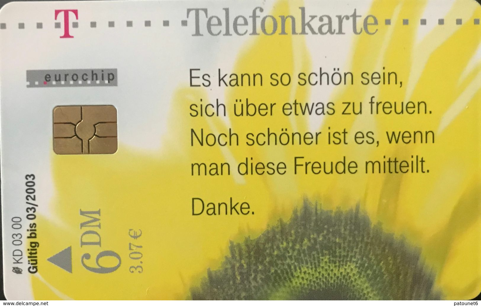 ALLEMAGNE  -  Phonecard  -  DANKE  -  6DM - KD-Serie : Ringraziamenti