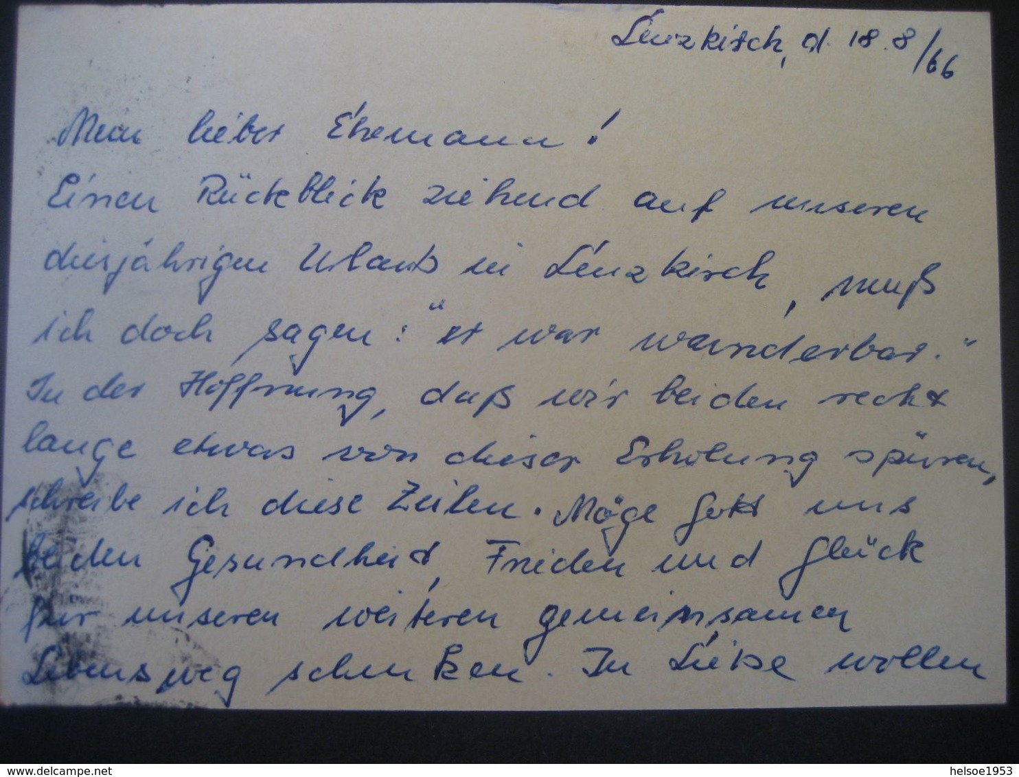 Deutschland BRD Ganzsache 1966- Postkarte Mit Sonderstempel Lenzkirch - Postkarten - Gebraucht