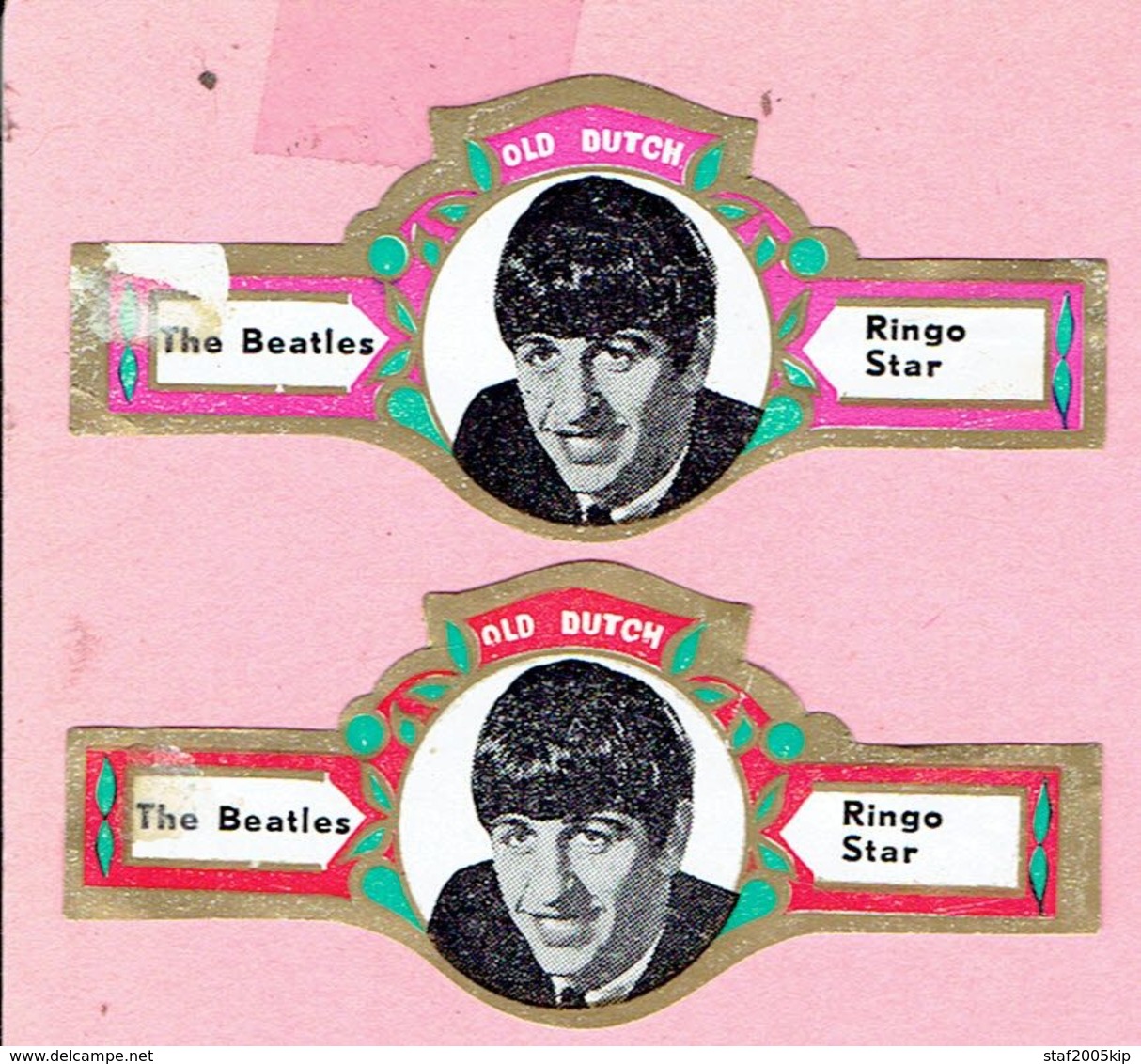Sigarenband - OLD DUTCH - The Beatles - Ringo Star - 2 Stuks - Vitolas (Anillas De Puros)