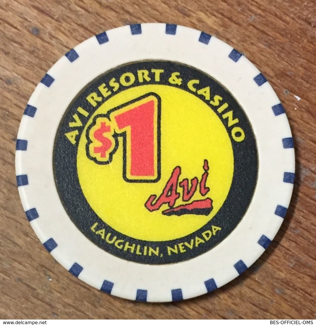 USA NEVADA LAUGHLIN AVI RESSORT INDIAN CASINO CHIP 1$ JETON TOKEN COIN - Casino