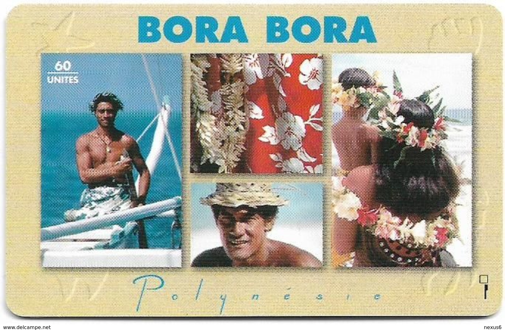 French Polynesia - OPT - Bora Bora - Gem1B Not Symm. Red, 01.1995, 60Units, 50.000ex, Used - Polynésie Française