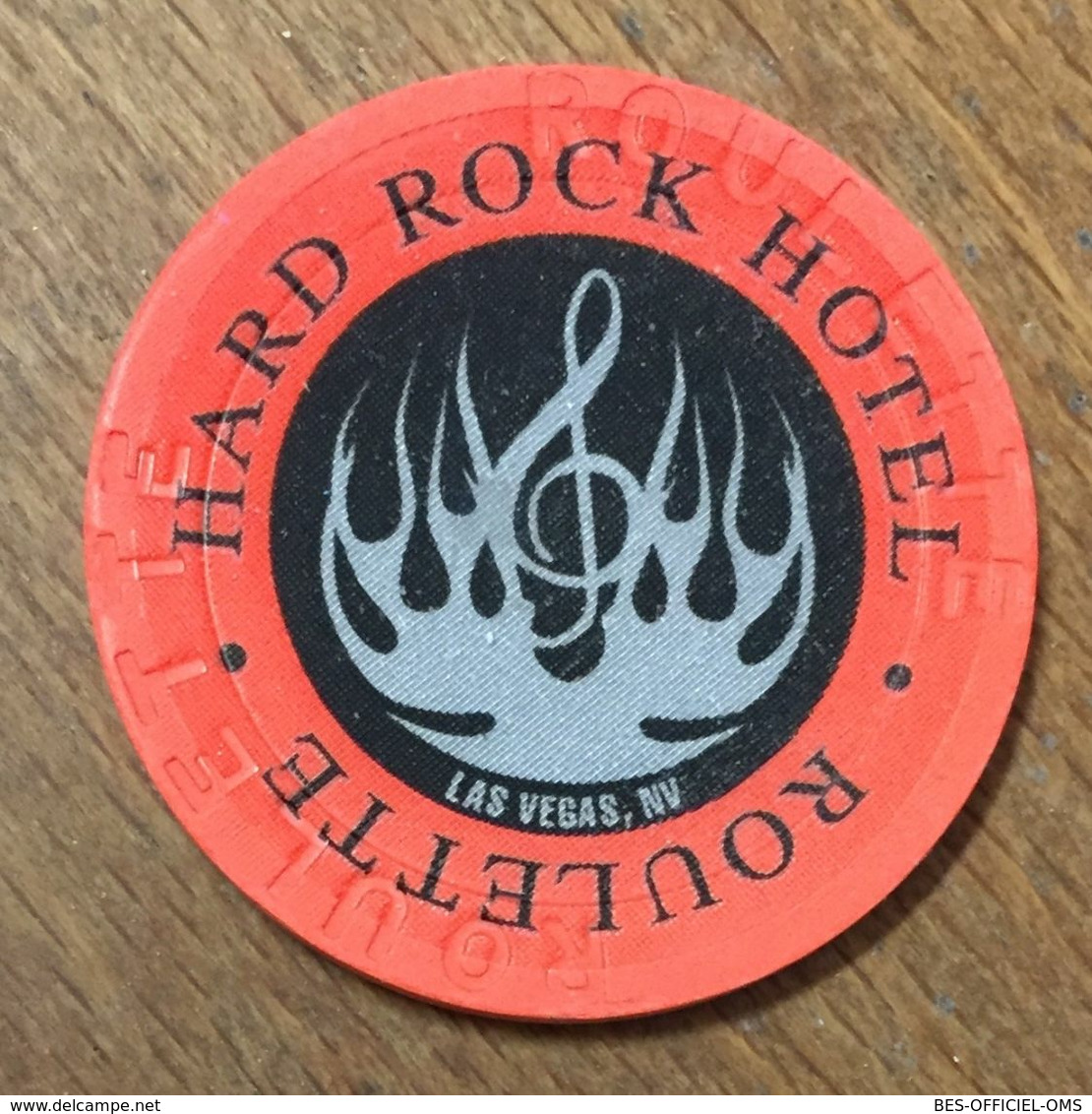 USA NEVADA LAS VEGAS HARD ROCK HOTEL CASINO CHIP ROULETTE JETON TOKEN COIN - Casino