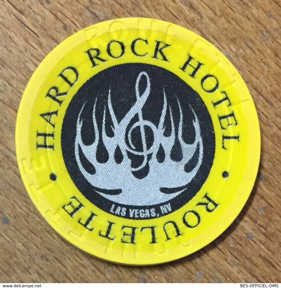 USA NEVADA LAS VEGAS HARD ROCK HOTEL CASINO CHIPS ROULETTE JAUNE JETON TOKENS COINS - Casino