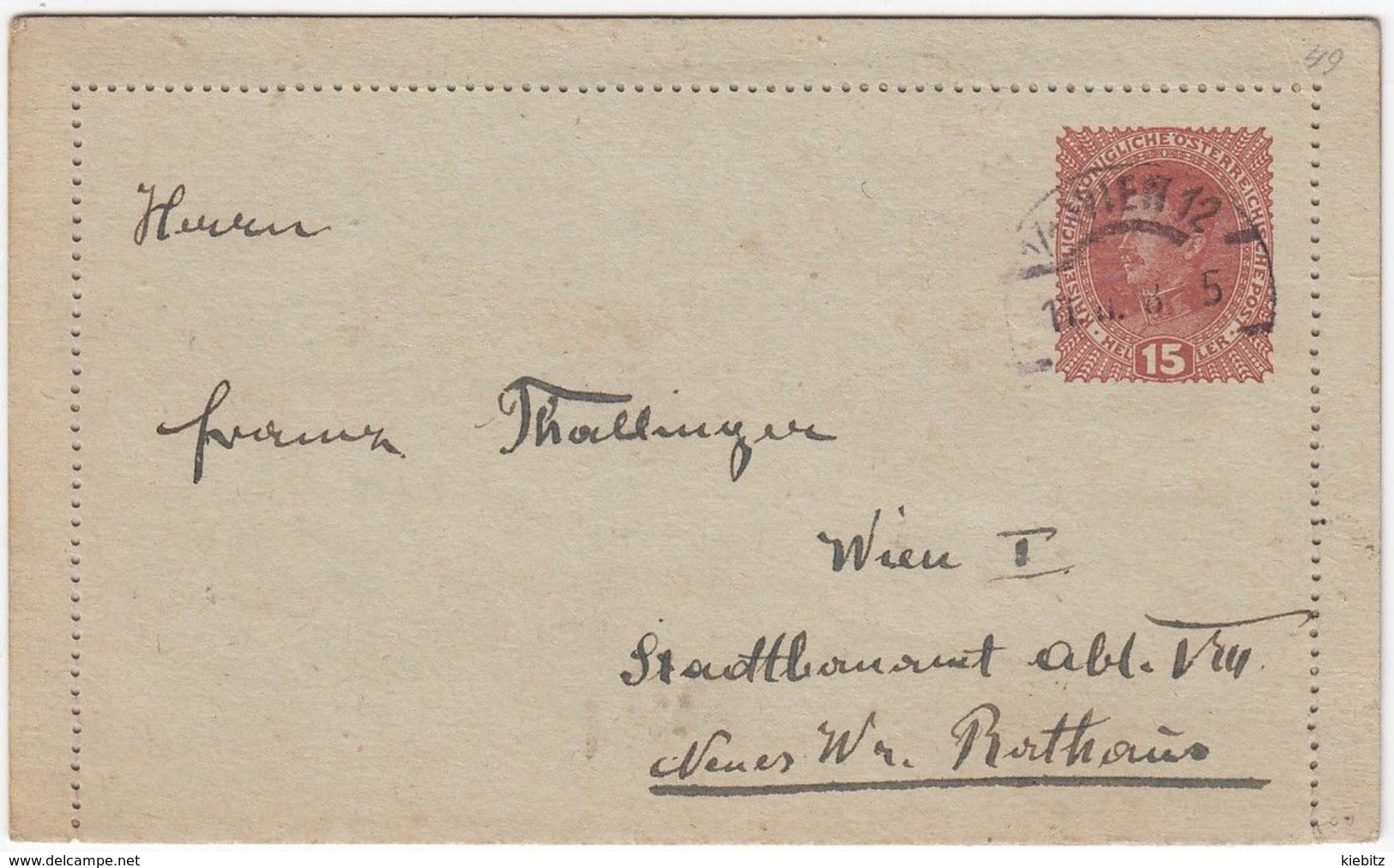 ÖSTERREICH 1917 - Kartenbrief K 50 Gelaufen 1918 Karl I - Carte-Lettere