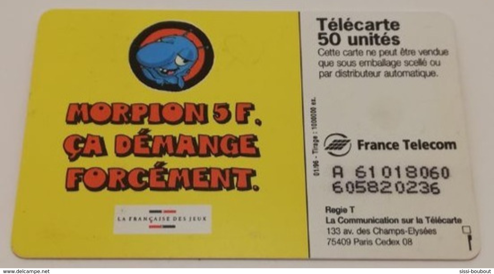 Télécarte - LA FRANCAISE DES JEUX - MORPION - Jeux