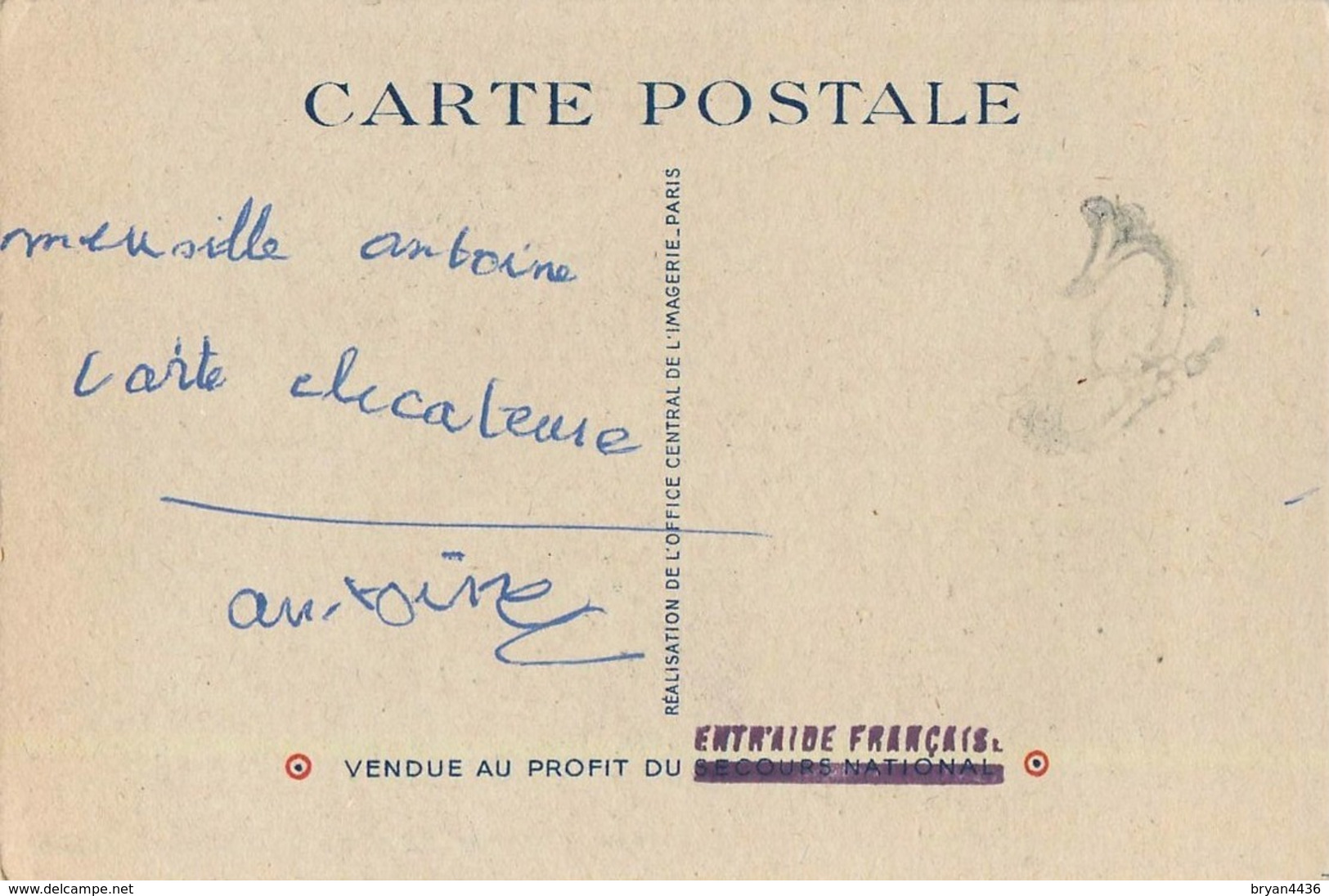 POTIER - 1943 - AU PROFIT De L' ENTRAIDE FRANCAISE - ILLUSTRATEUR Rémy HETREAU - édit GRAND LUXE LIMITEE - Artisanat