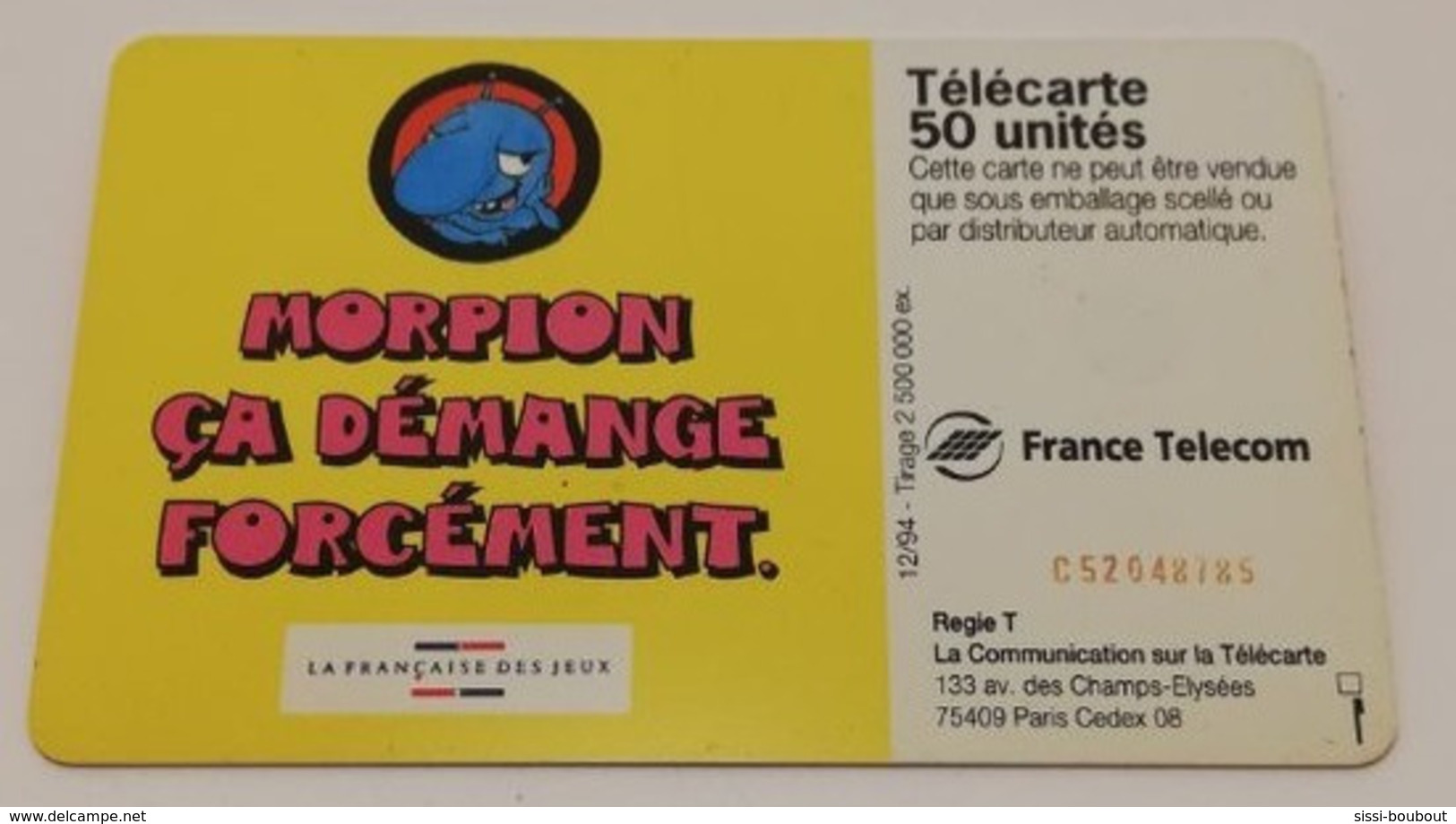 Télécarte - LA FRANCAISE DES JEUX - MORPION - Jeux