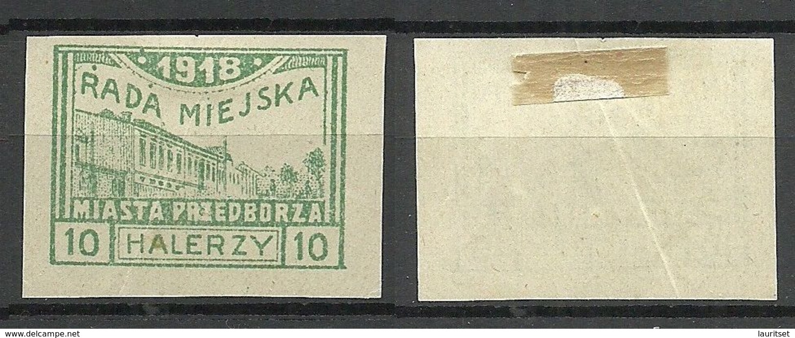 FAKE FAUX Poland Polska 1918 Local Post Przedborz Michel 16 C (*) FÄLSCHUNG ?? - Nuovi
