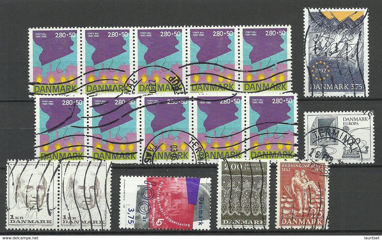 DENMARK Dänemark Lot Used Stamps - Verzamelingen