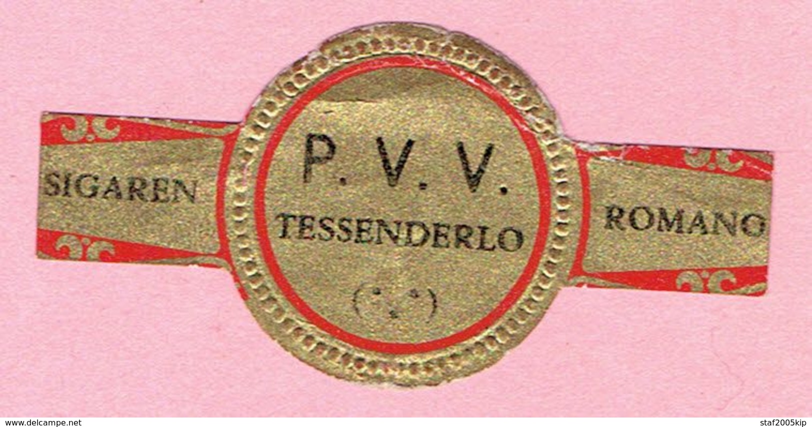 Sigarenband - ROMANO Sigaren - P.V.V. TESSENDERLO - Sigarenbandjes