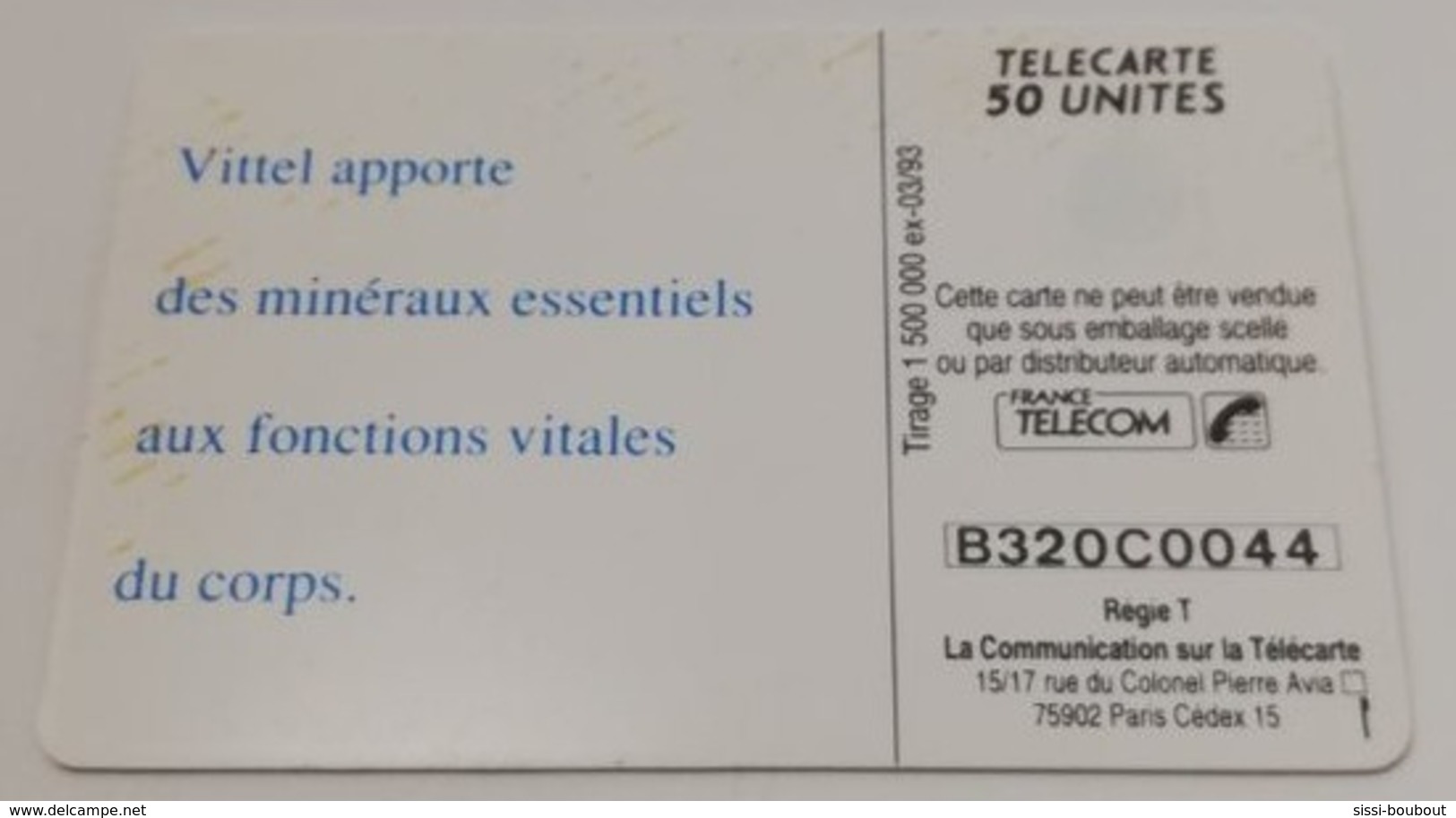 Télécarte - VITTEL - Alimentazioni