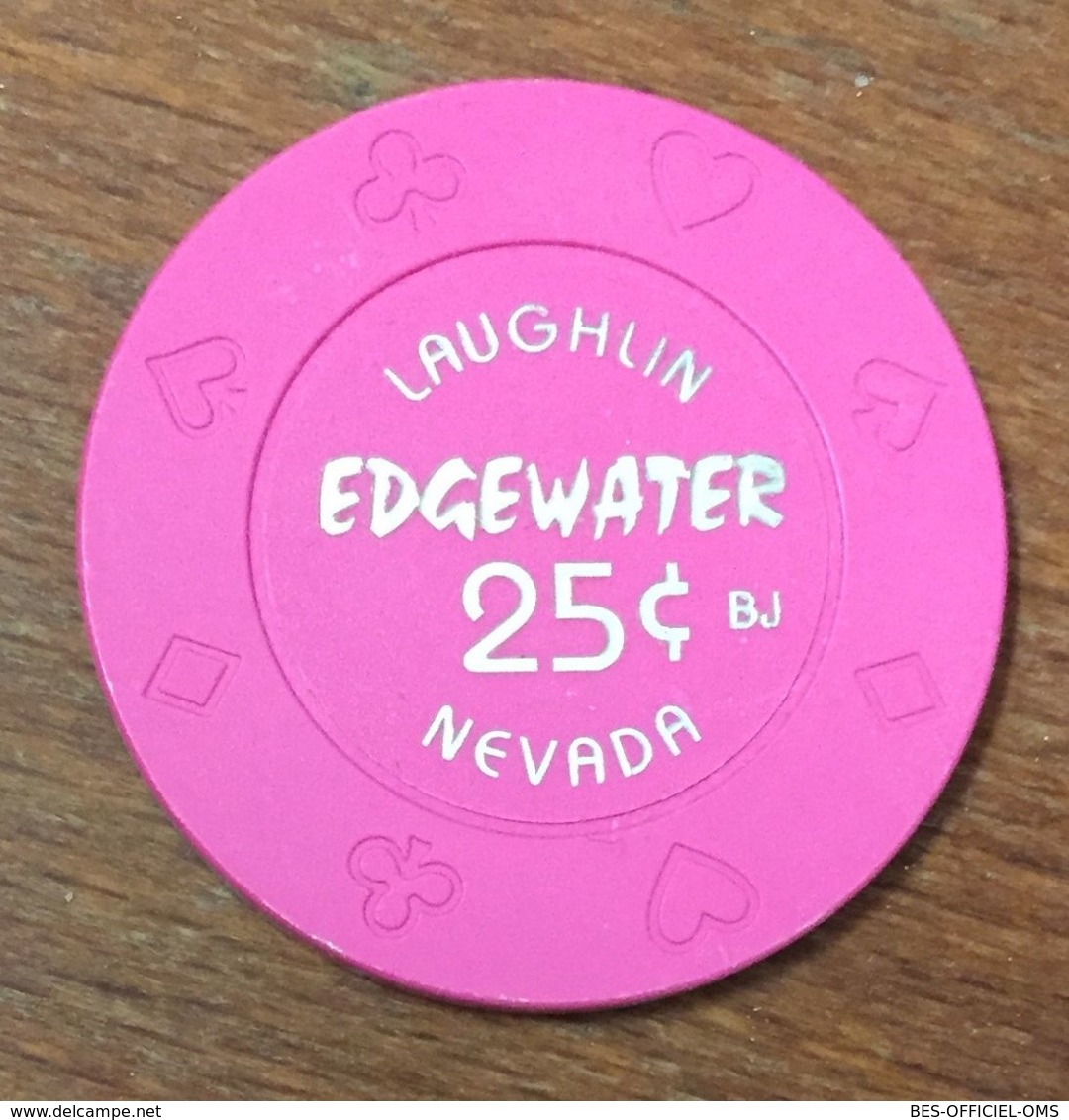 USA NEVADA LAUGHLIN EDGEWATER CASINO CHIP 25C JETON TOKEN COIN - Casino