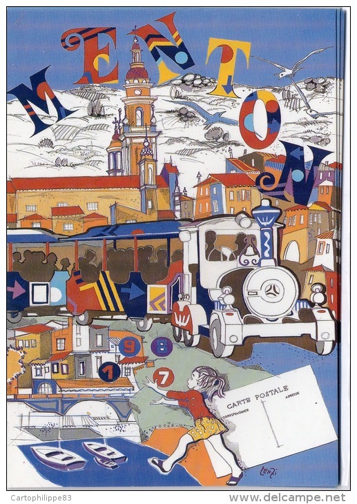 ILLUSTRATEUR MARC LENZI  4ÈME CONGRÉS ET SALON CARTOPHILE MENTON EN 1987 - Lenzi