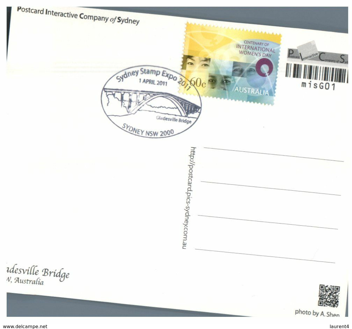 (H 22) Australia - Maxicard - Sydney Gladesville Bridge - Issued For Stamp Show (with 1 April 2011 Postmark) - Maximumkarten (MC)