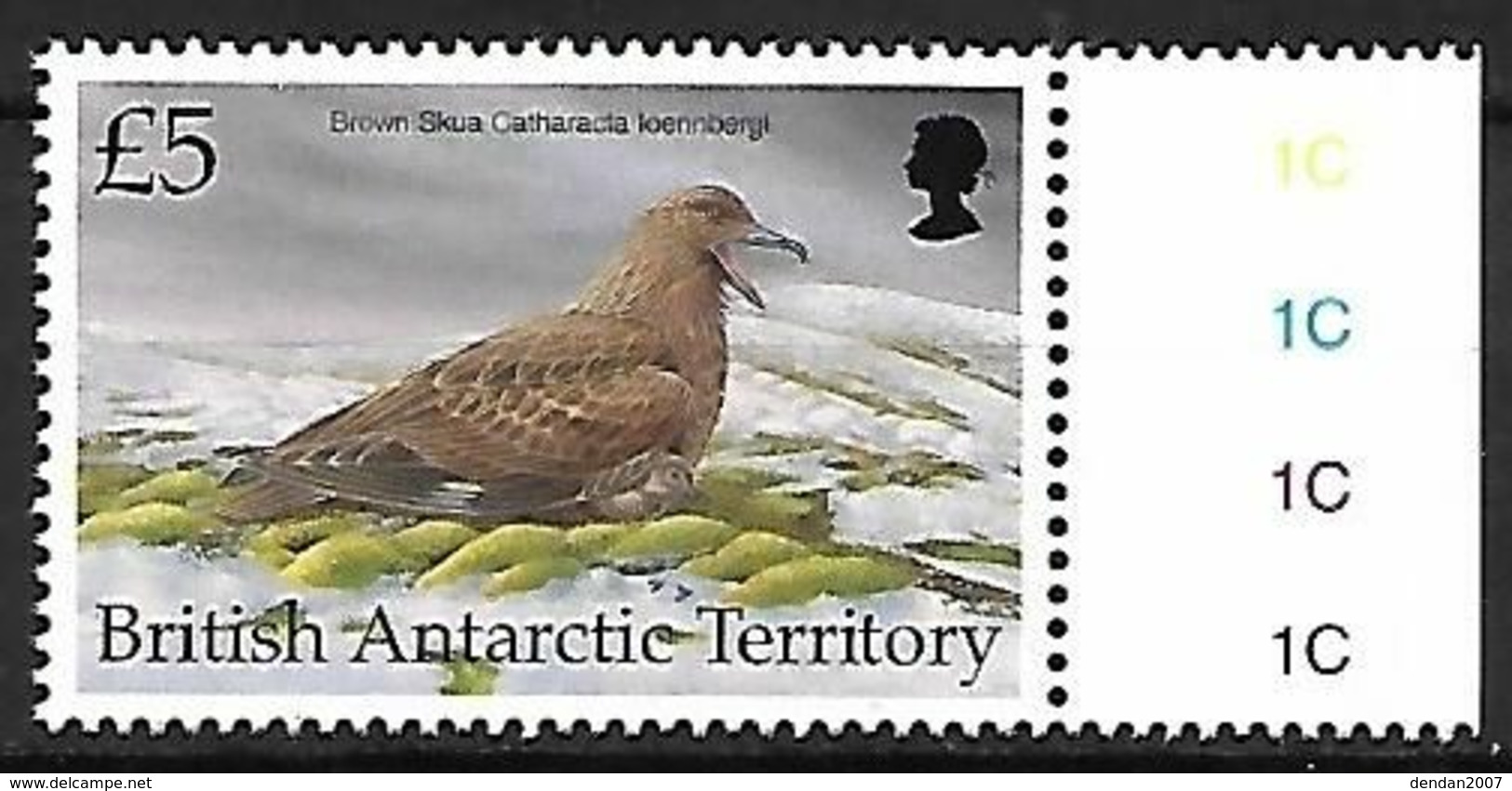 British Antarctic Territory - BAT - 1998 MNH :      Brown Skua -   Stercorarius Antarcticus - Mouettes